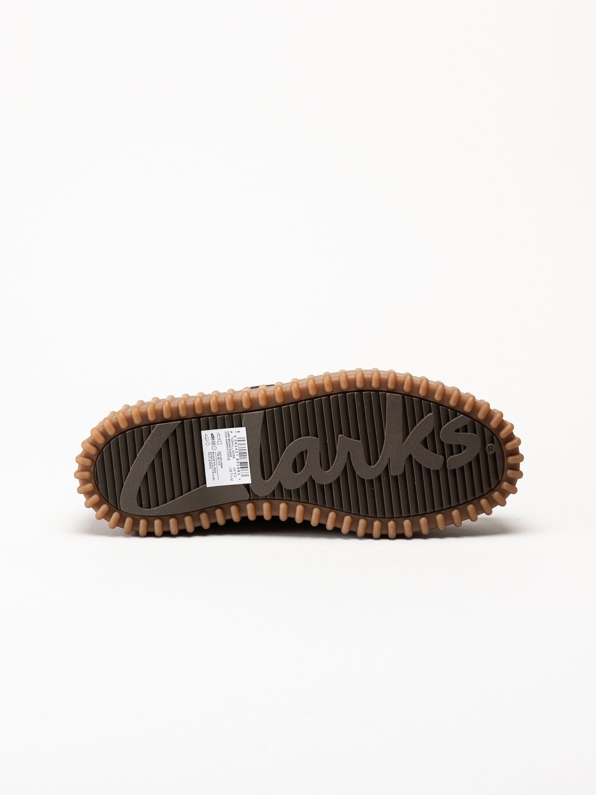 Clarks - Torhill Moss D - Mörkbruna kängor i mocka