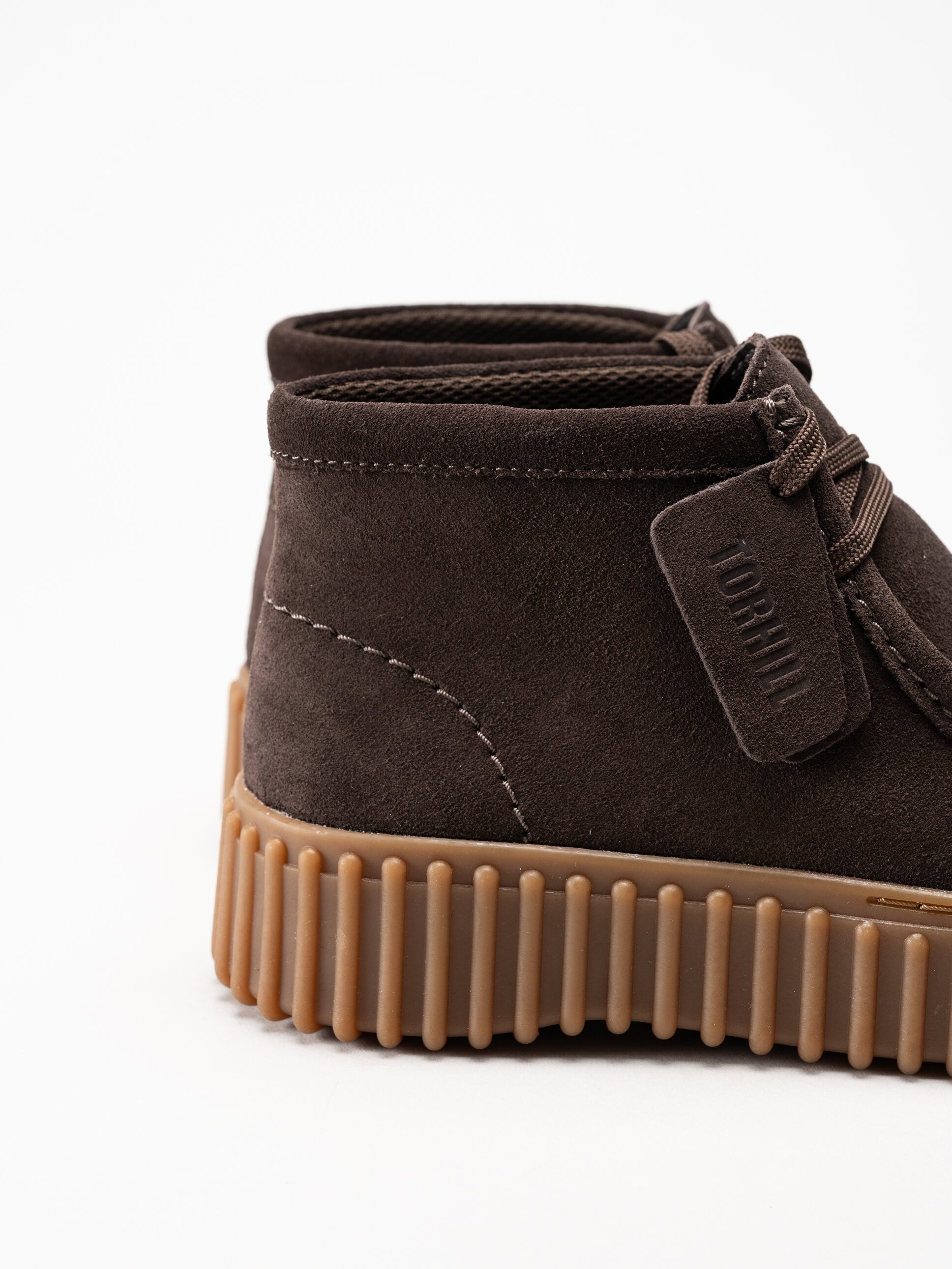 Clarks - Torhill Moss D - Mörkbruna kängor i mocka