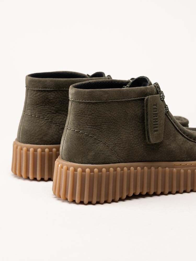 Clarks - Torhill Moss D - Gröna kängor i nubuck