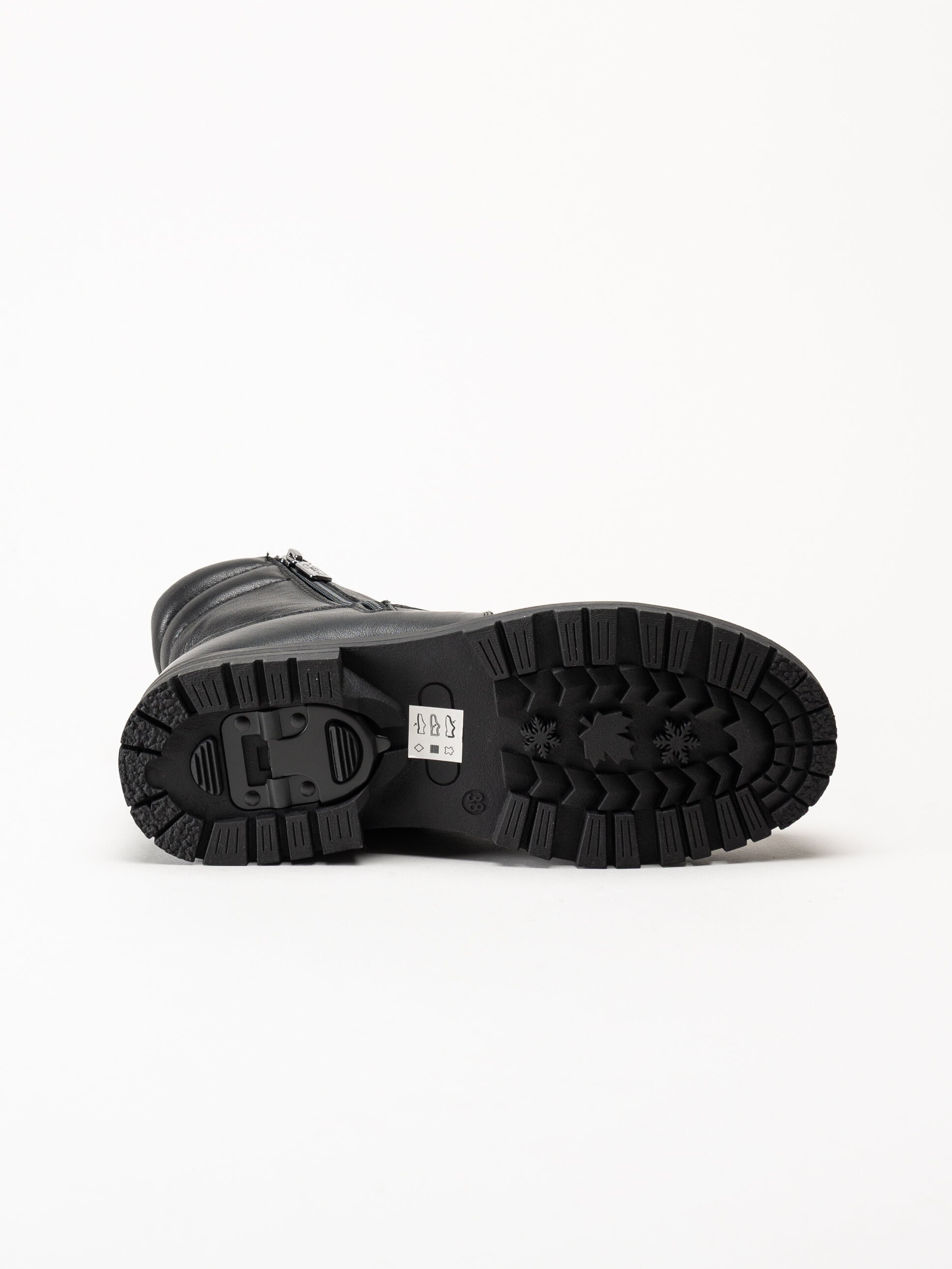 Soft Comfort - Sunberry brodd - Svarta broddkängor i skinn