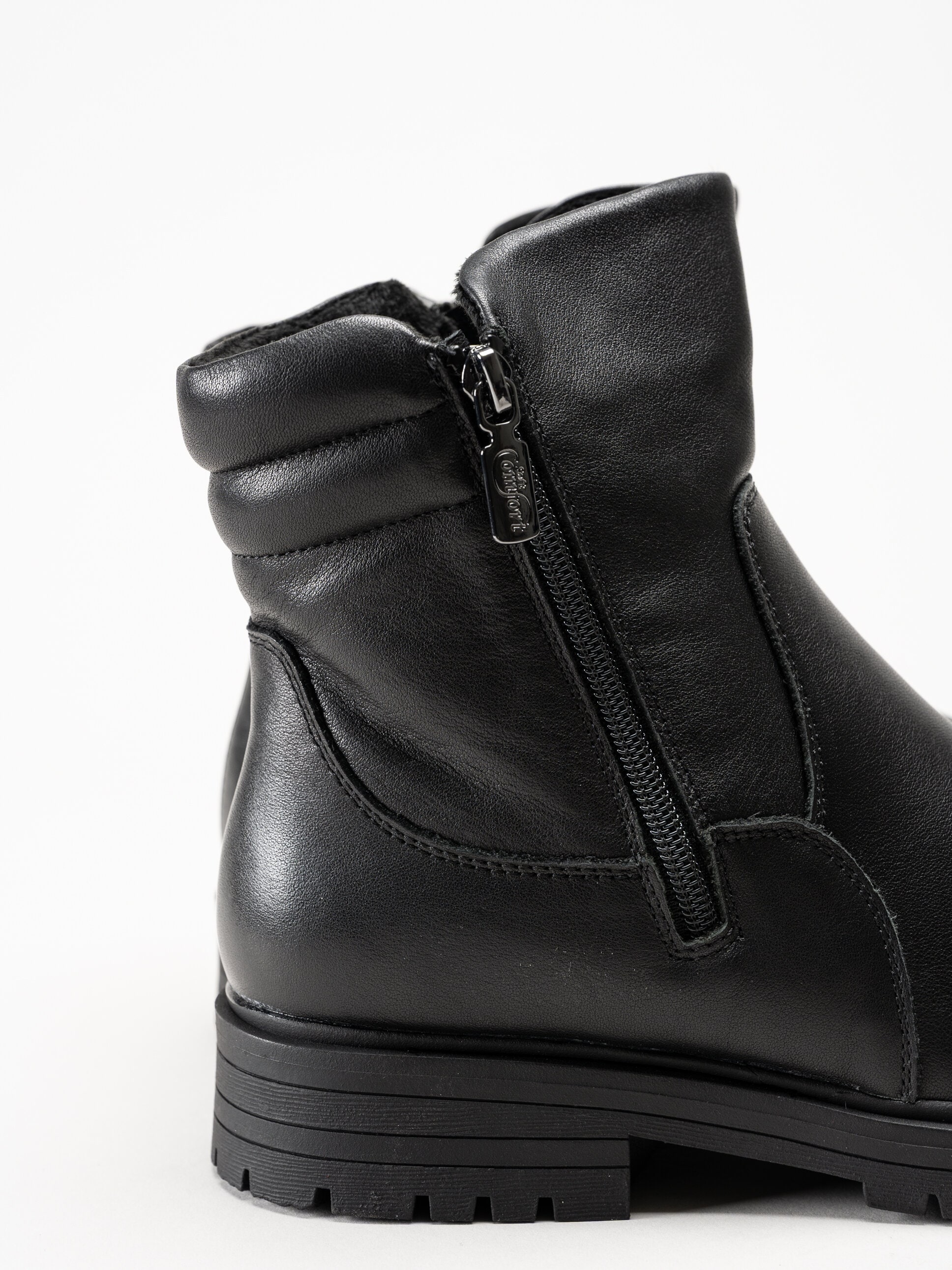 Soft Comfort - Sunberry brodd - Svarta broddkängor i skinn