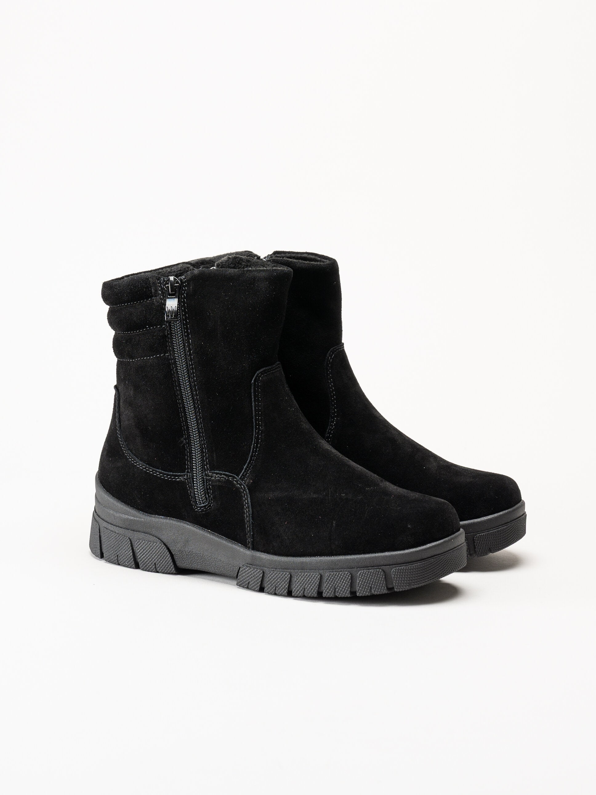 Wildflower - Selhurst - Svarta fodrade boots i mocka