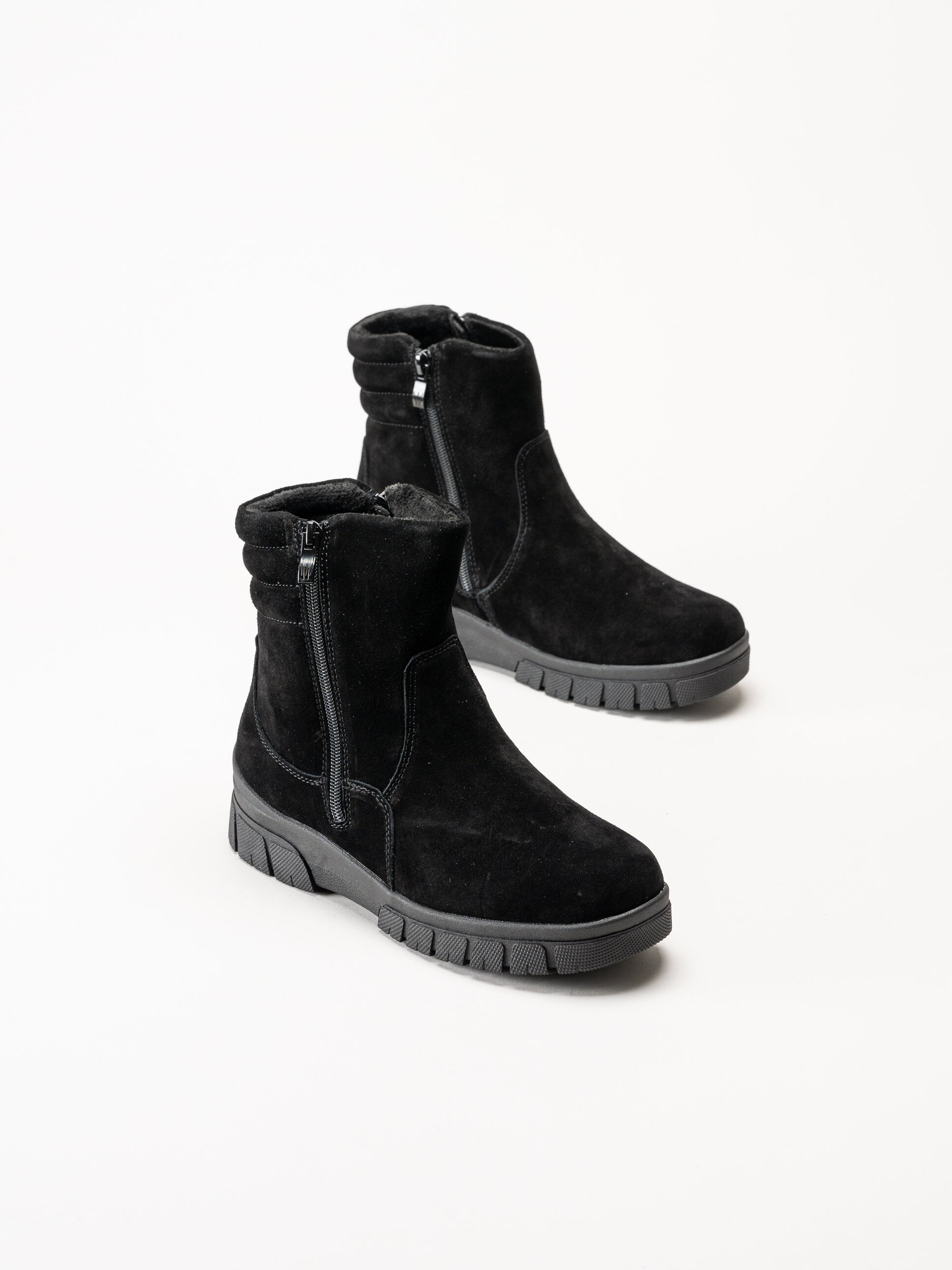 Wildflower - Selhurst - Svarta fodrade boots i mocka