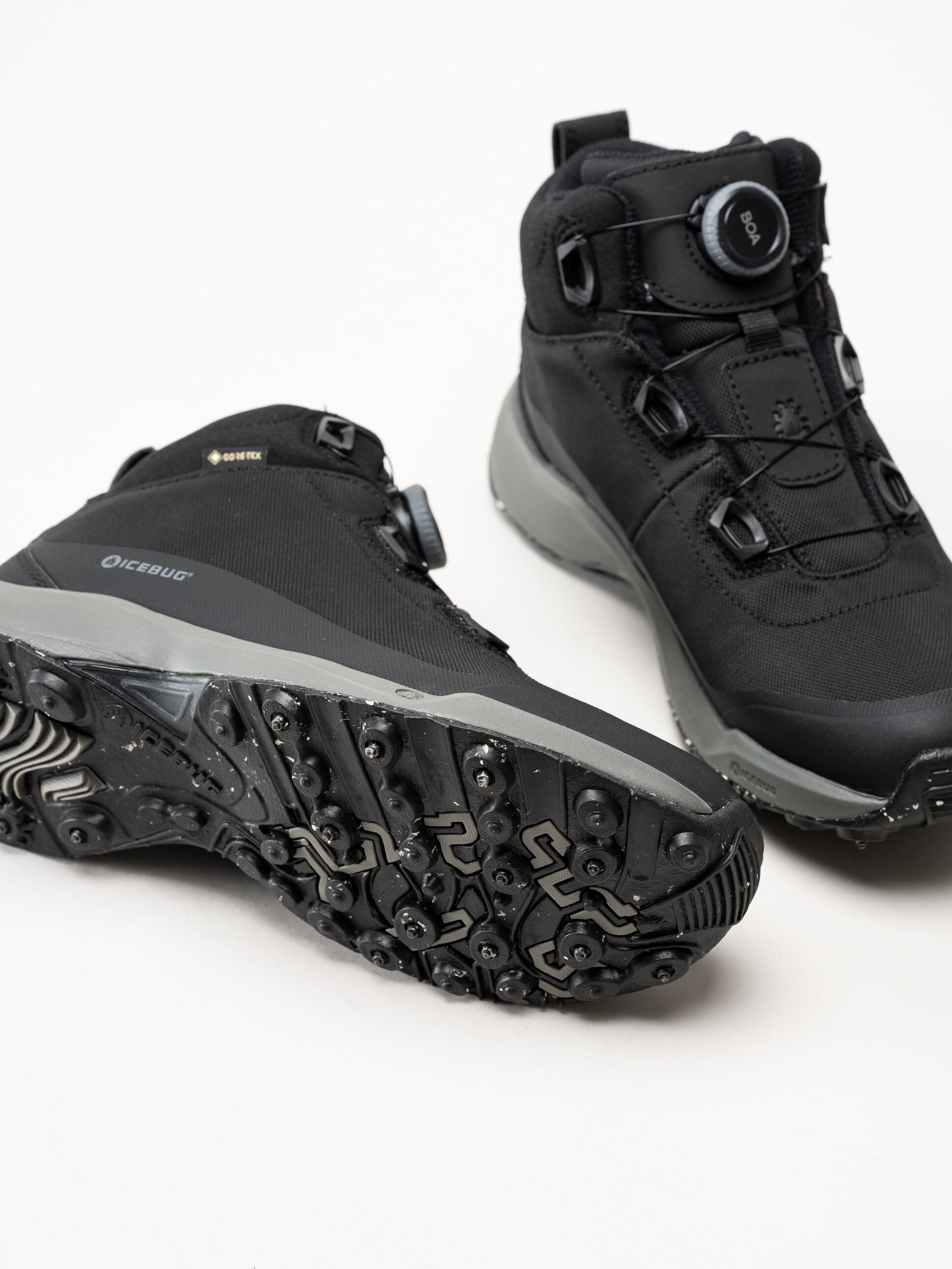 Icebug - Stavre BUGrip GTX - Svarta vandringskängor med dubbar