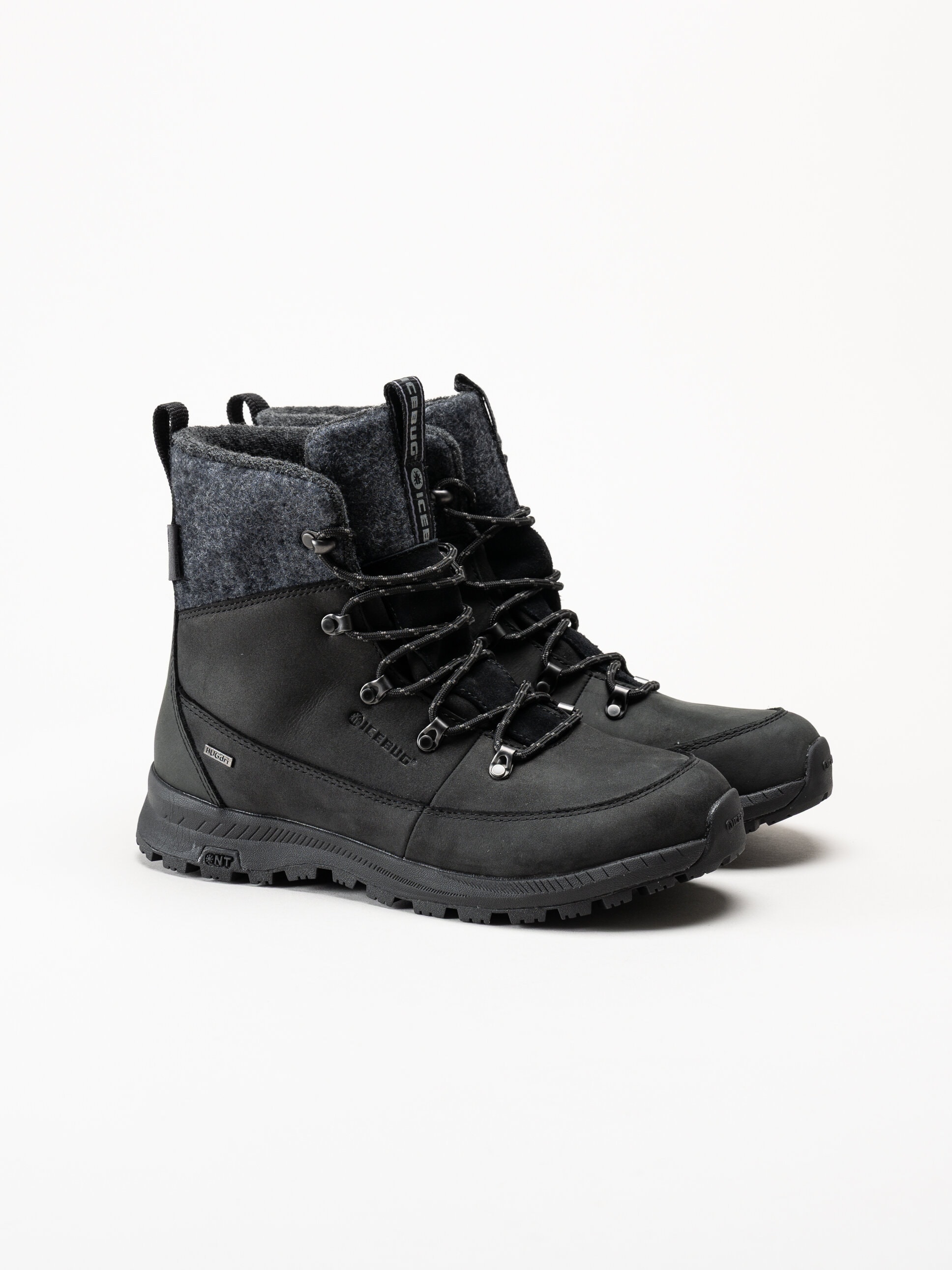 Icebug - Adak ReWool NT - Svarta vinterkängor