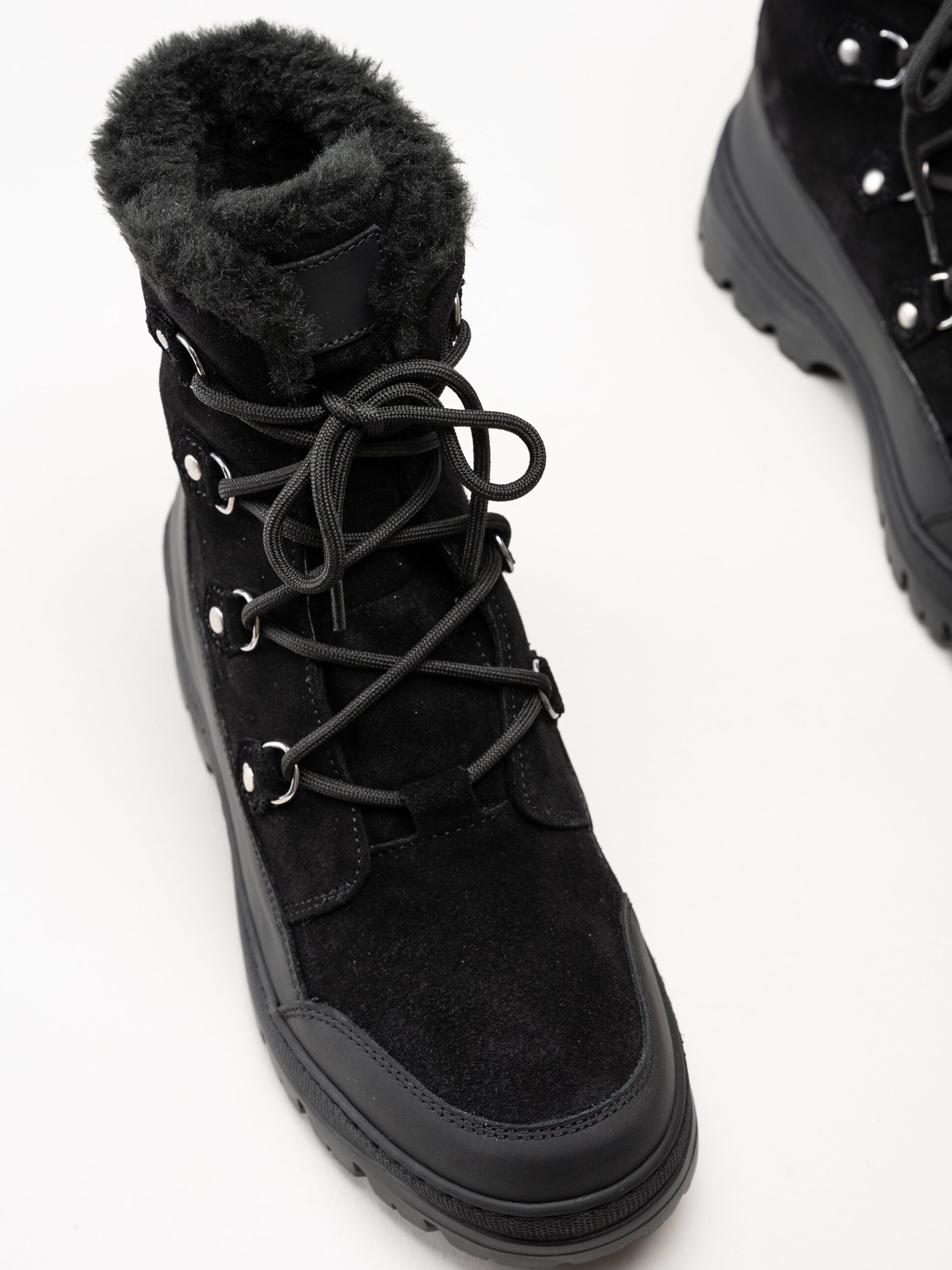 Ilves - Ilves Midbyn Wool Tex Alpi - Svarta fodrade kängor i mocka