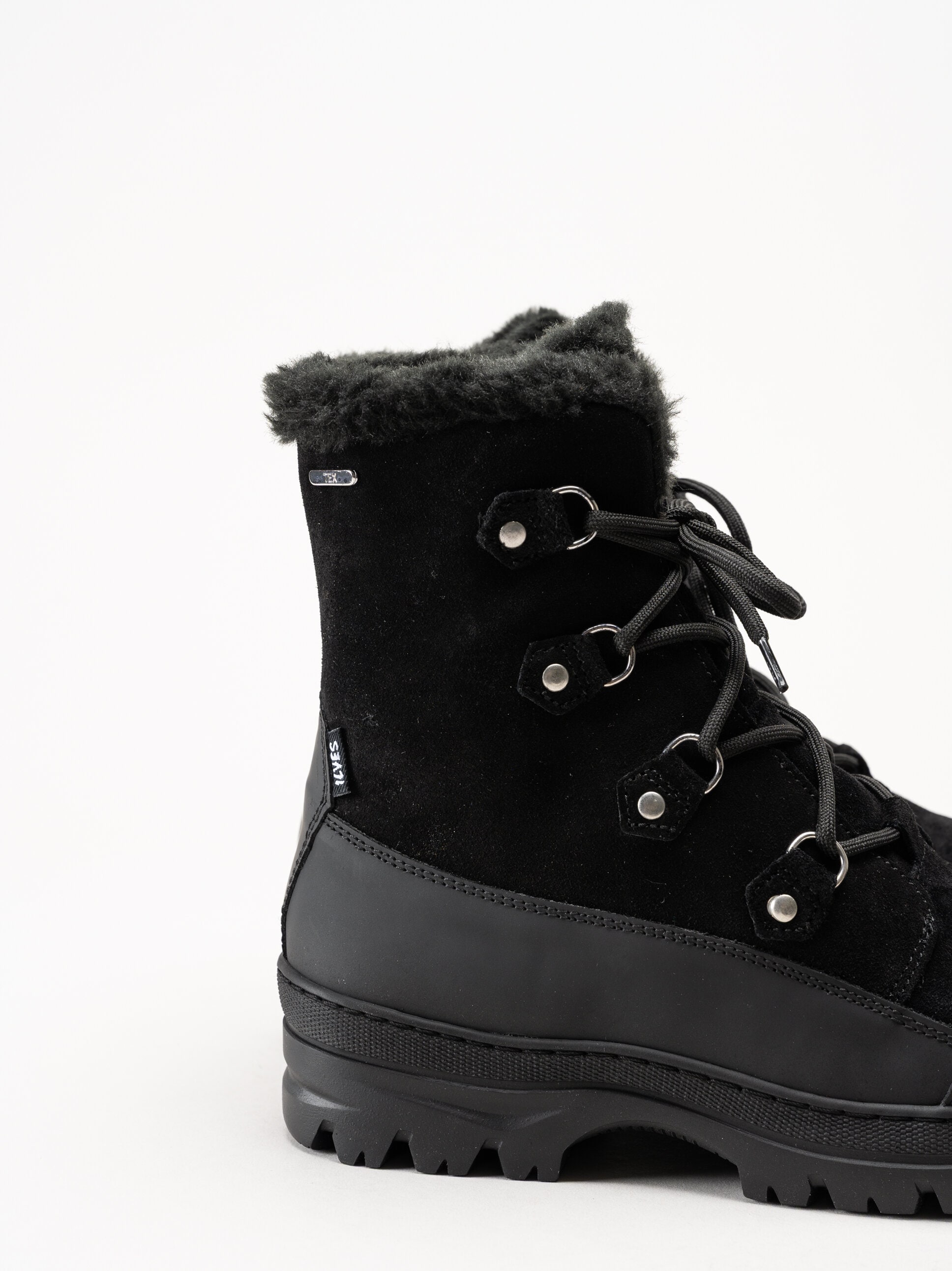 Ilves - Ilves Midbyn Wool Tex Alpi - Svarta fodrade kängor i mocka
