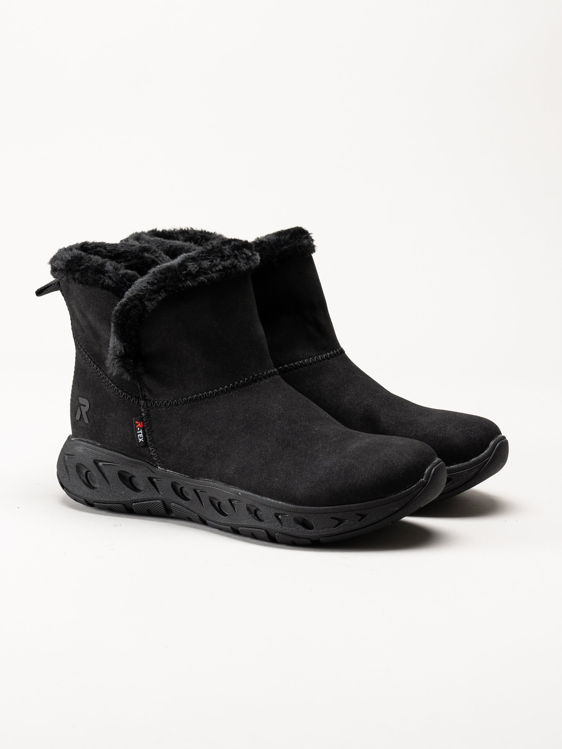 Rieker - Svarta varmfodrade boots