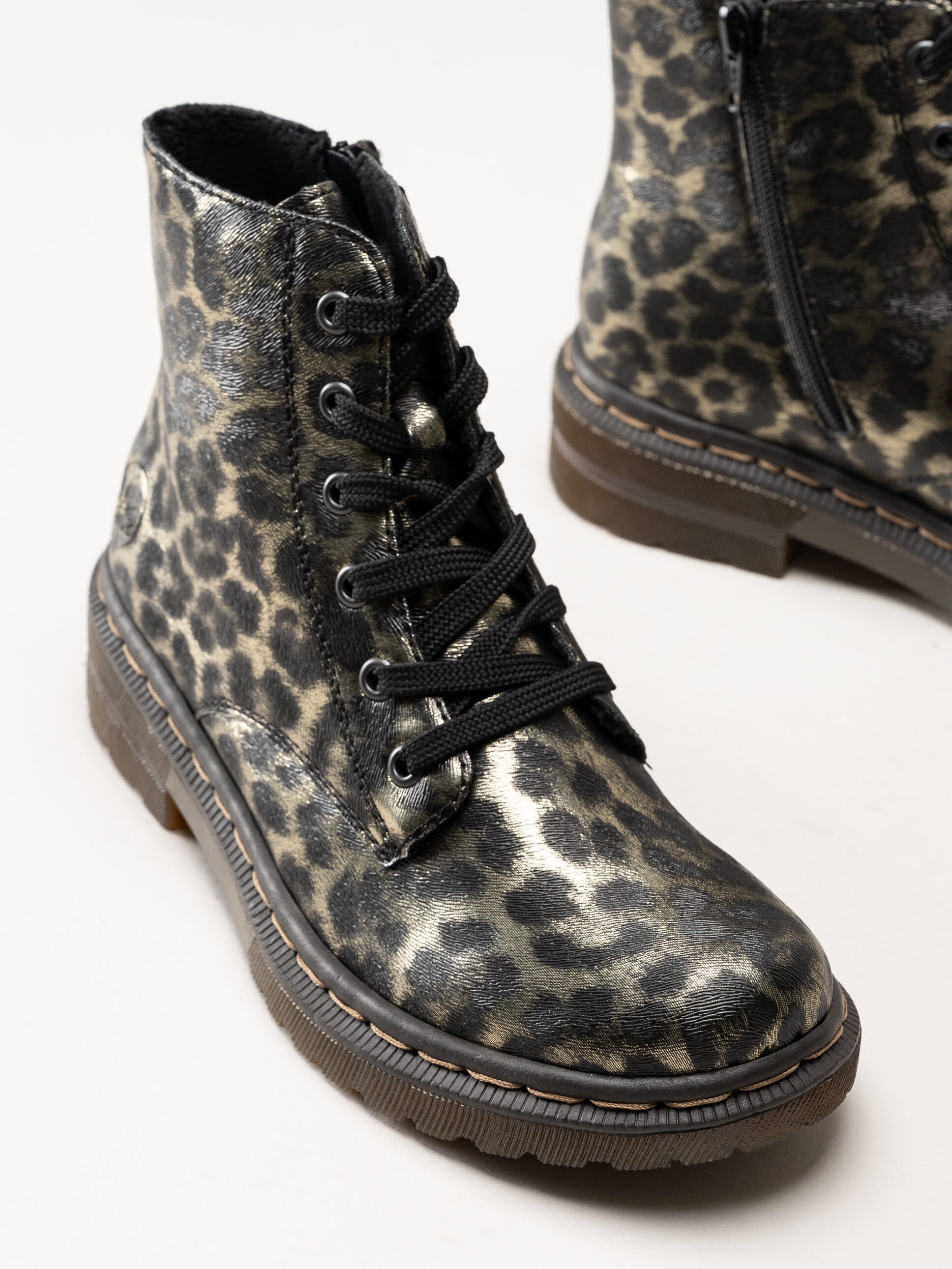 Rieker - Leopardmönstrade fodrade kängor