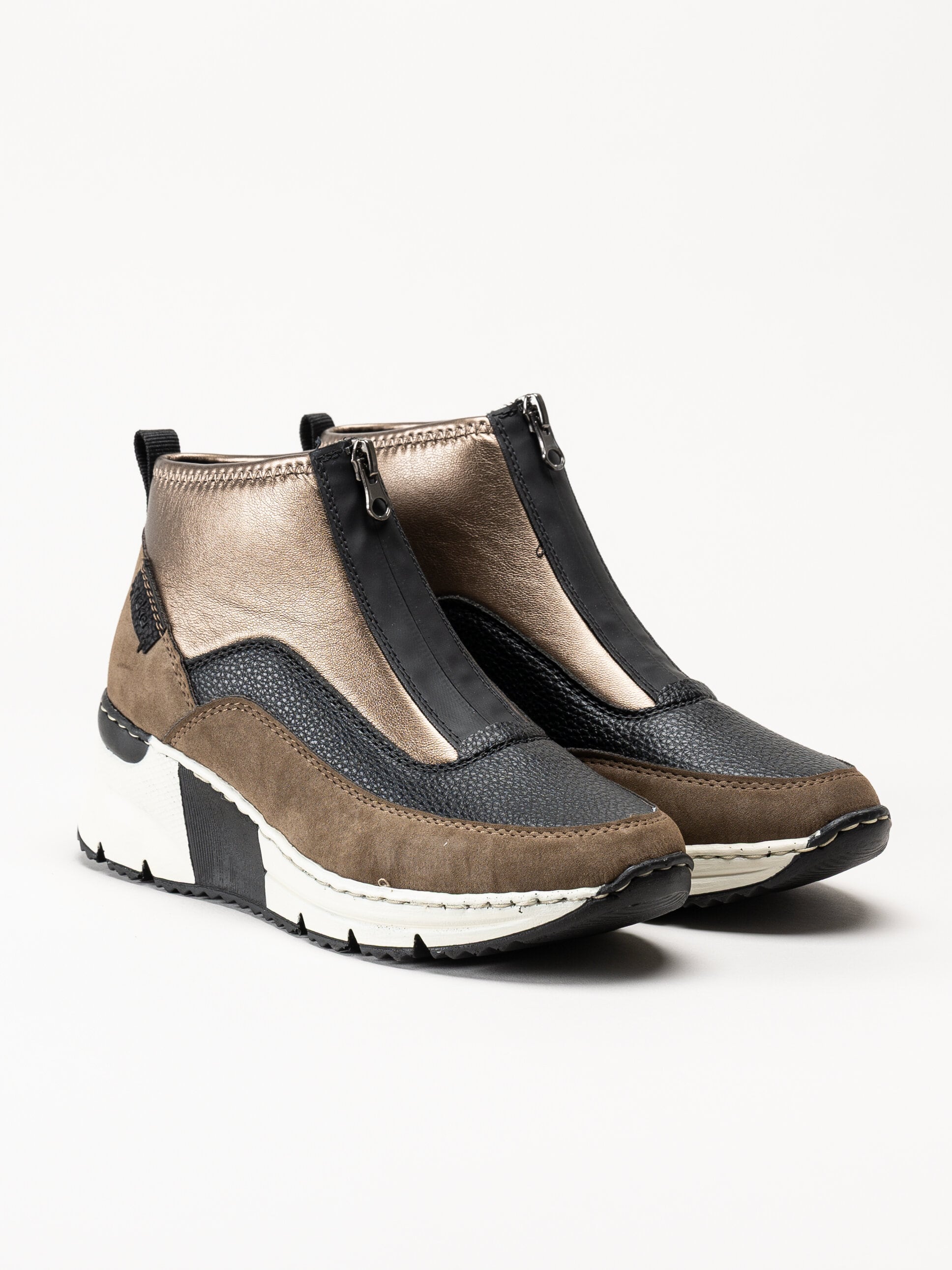 Rieker - Bruna sneakerboots med kilklack