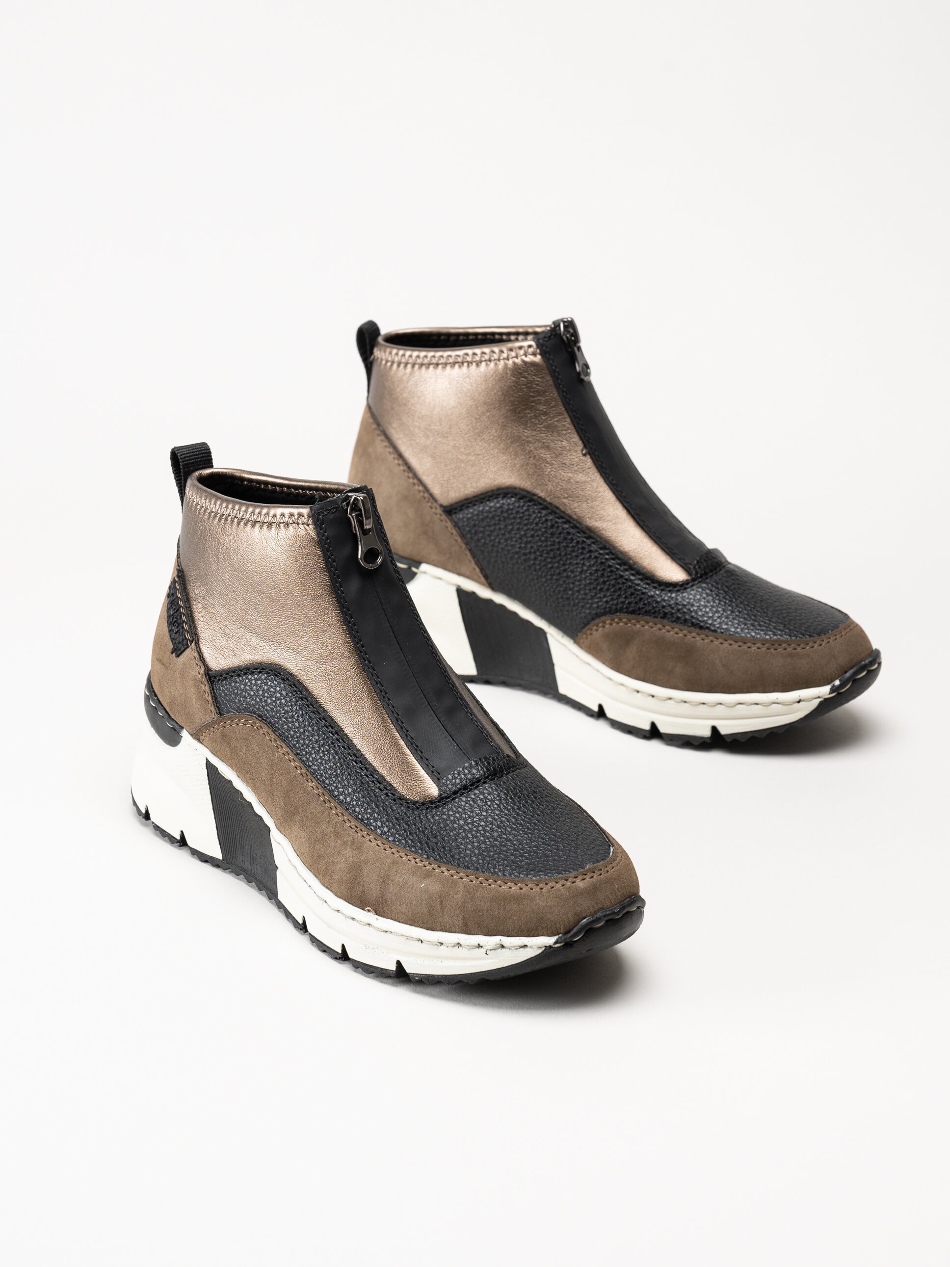Rieker - Bruna sneakerboots med kilklack