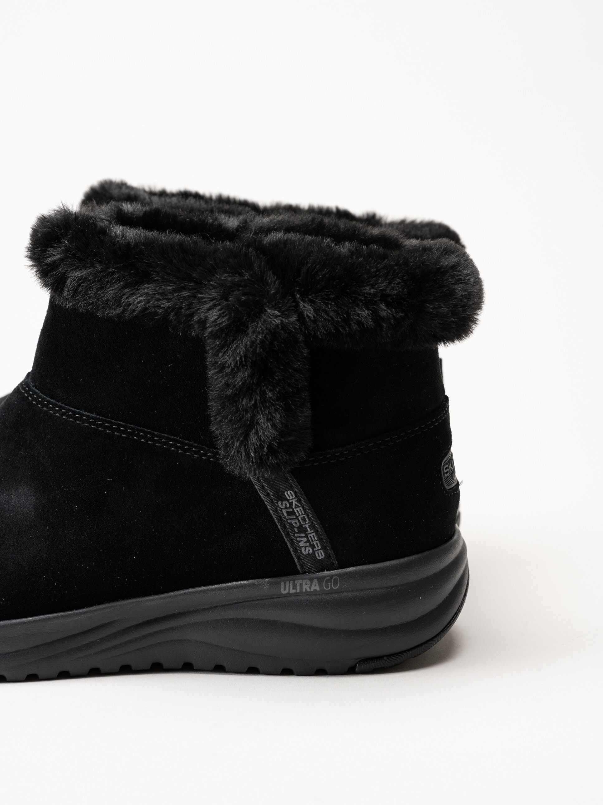 Skechers - On-The-Go Stellar - Svarta fodrade boots i mocka