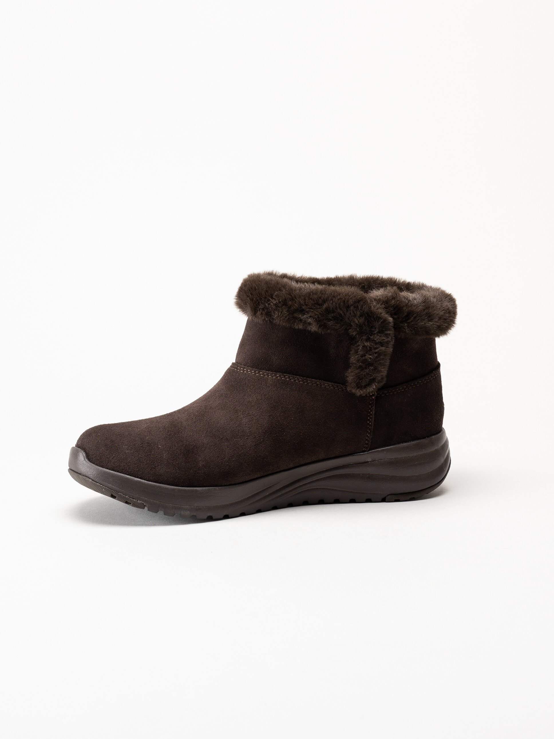Skechers - On-The-Go Stellar - Mörkbruna boots i mocka