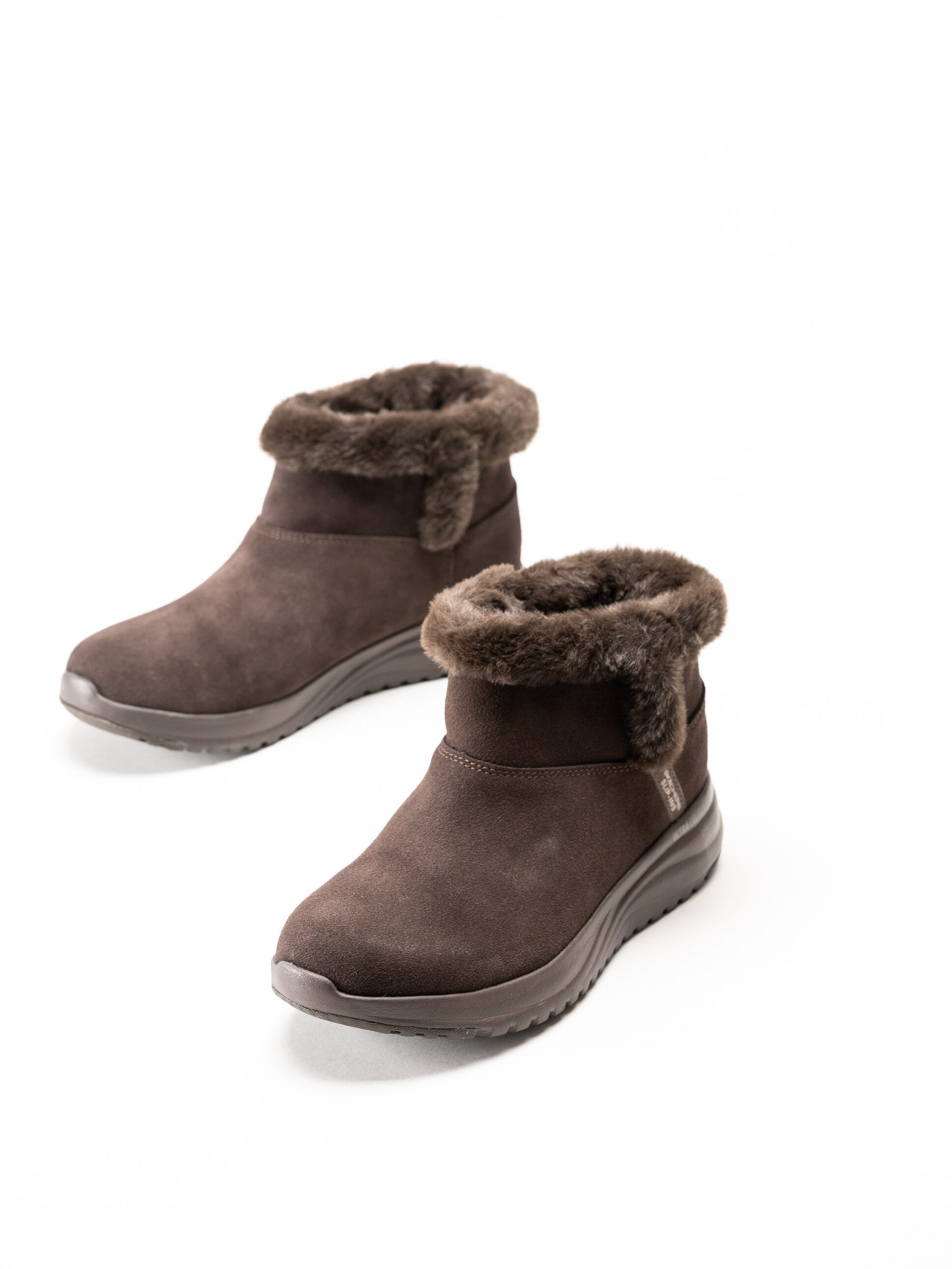 Skechers - On-The-Go Stellar - Mörkbruna boots i mocka