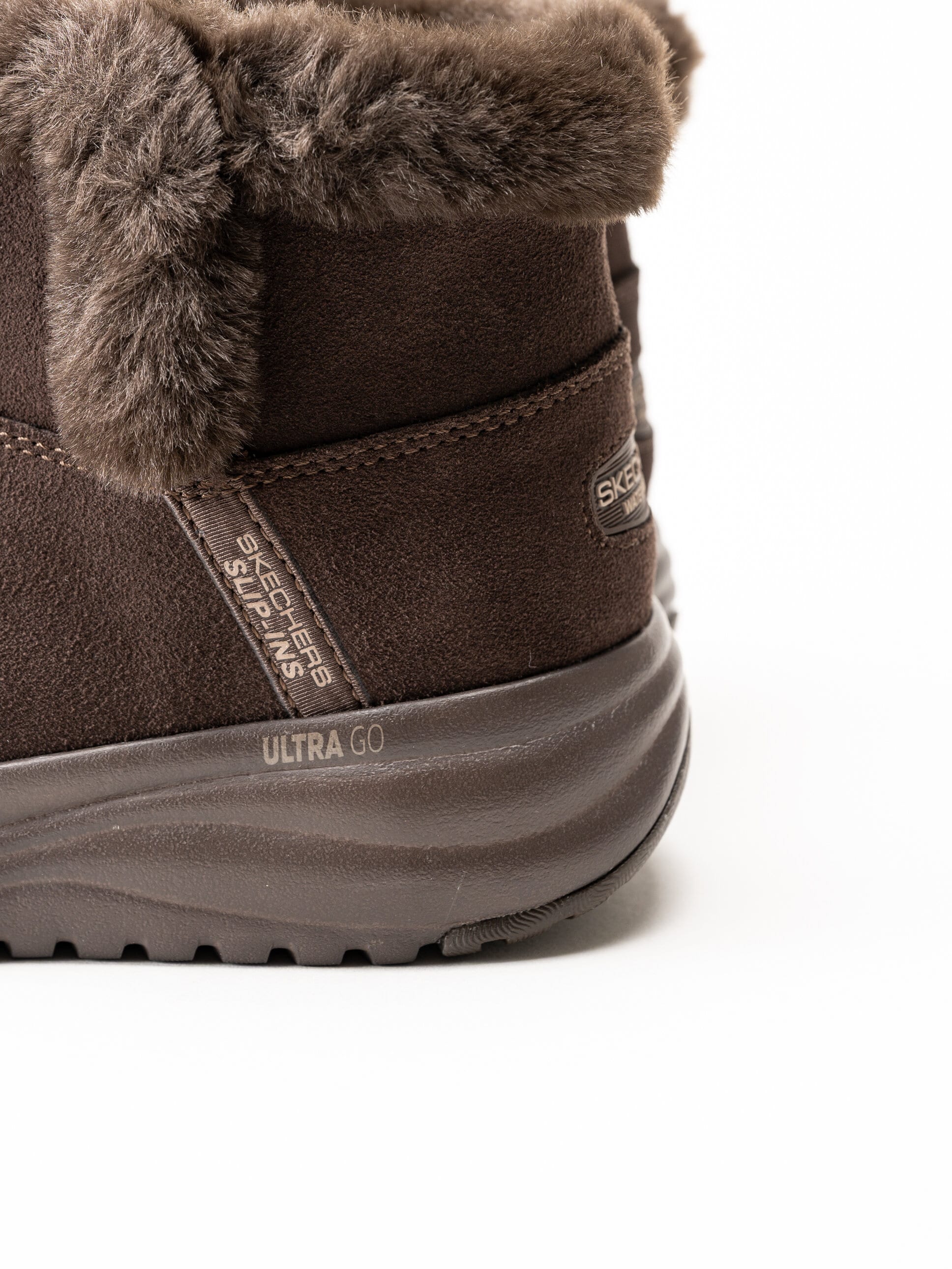 Skechers - On-The-Go Stellar - Mörkbruna boots i mocka