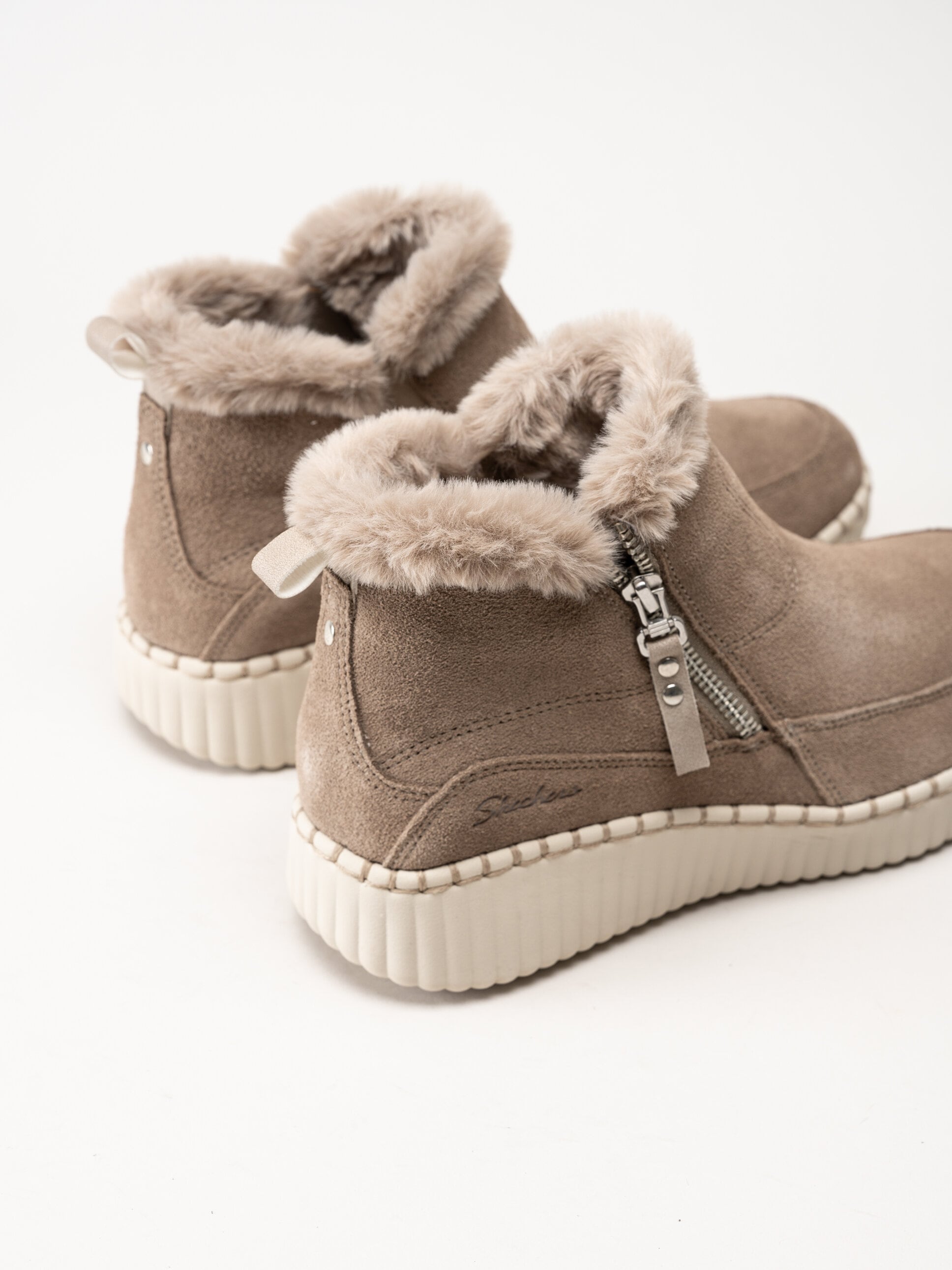 Skechers - Wilshire Blvd - Fresh Zip - Beige fodrade boots