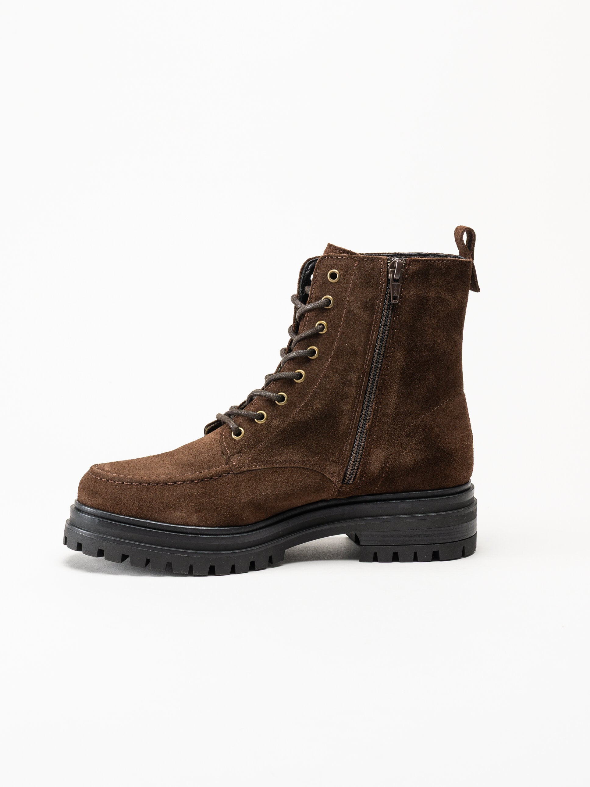 Shoedesign Copenhagen - Aspen Lace S - Mörkbruna snökänga i mocka