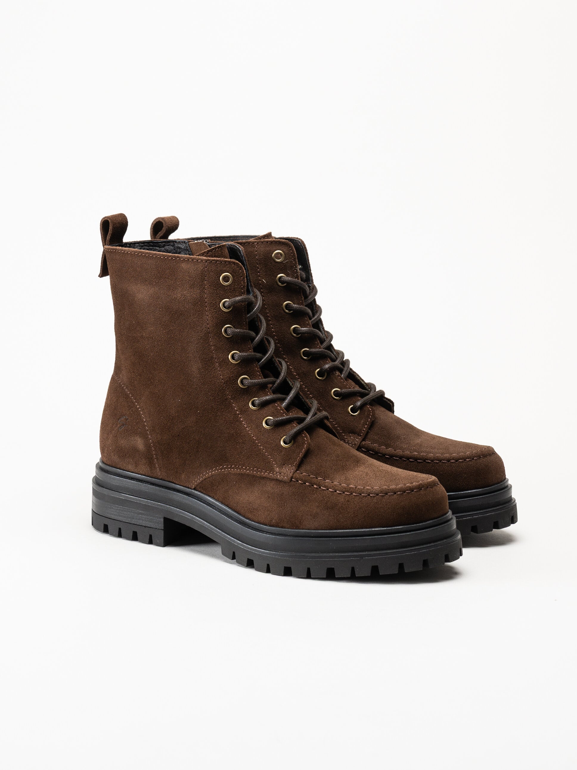 Shoedesign Copenhagen - Aspen Lace S - Mörkbruna snökänga i mocka
