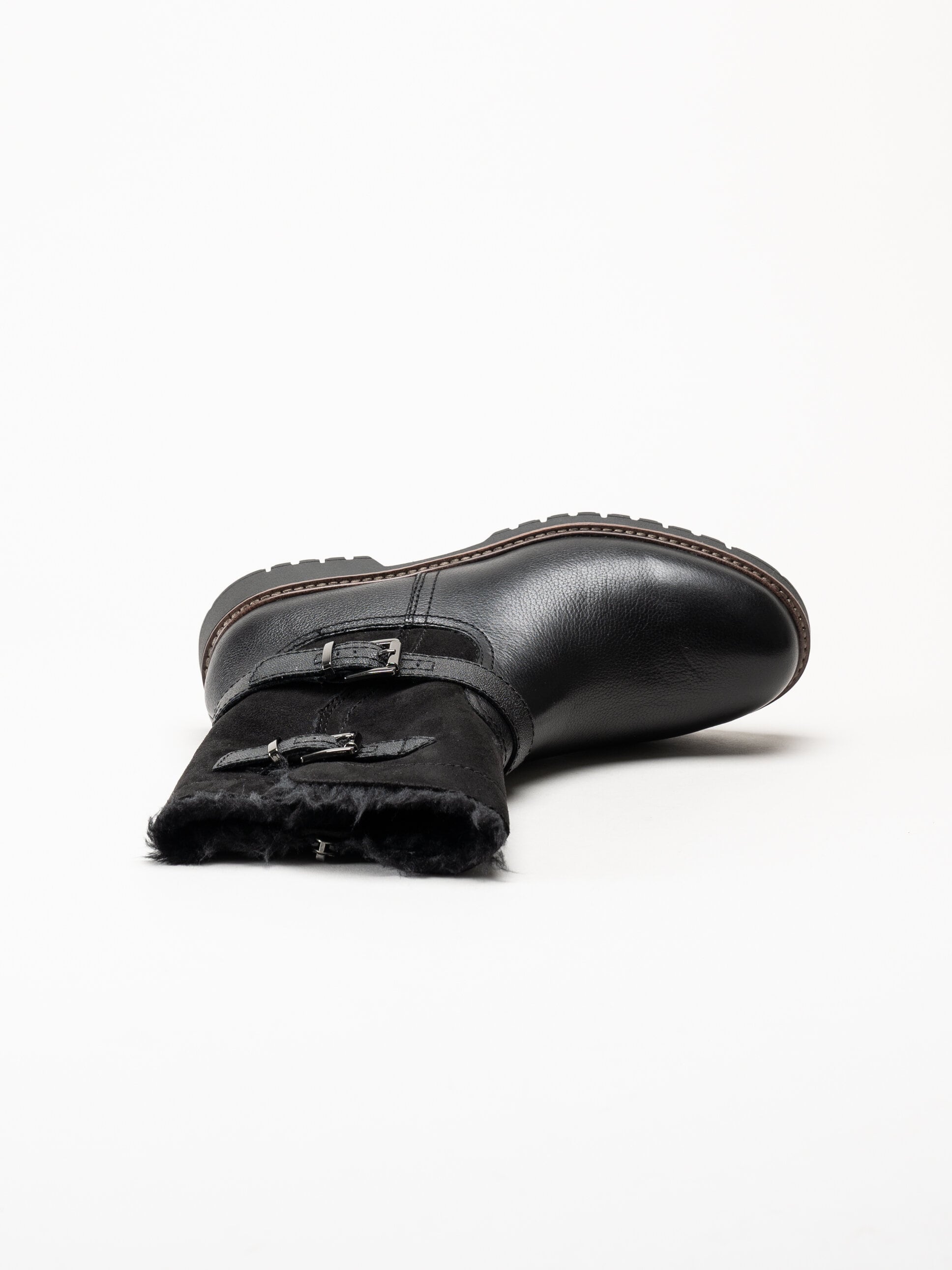 Tamaris - Svarta fodrade bikerboot