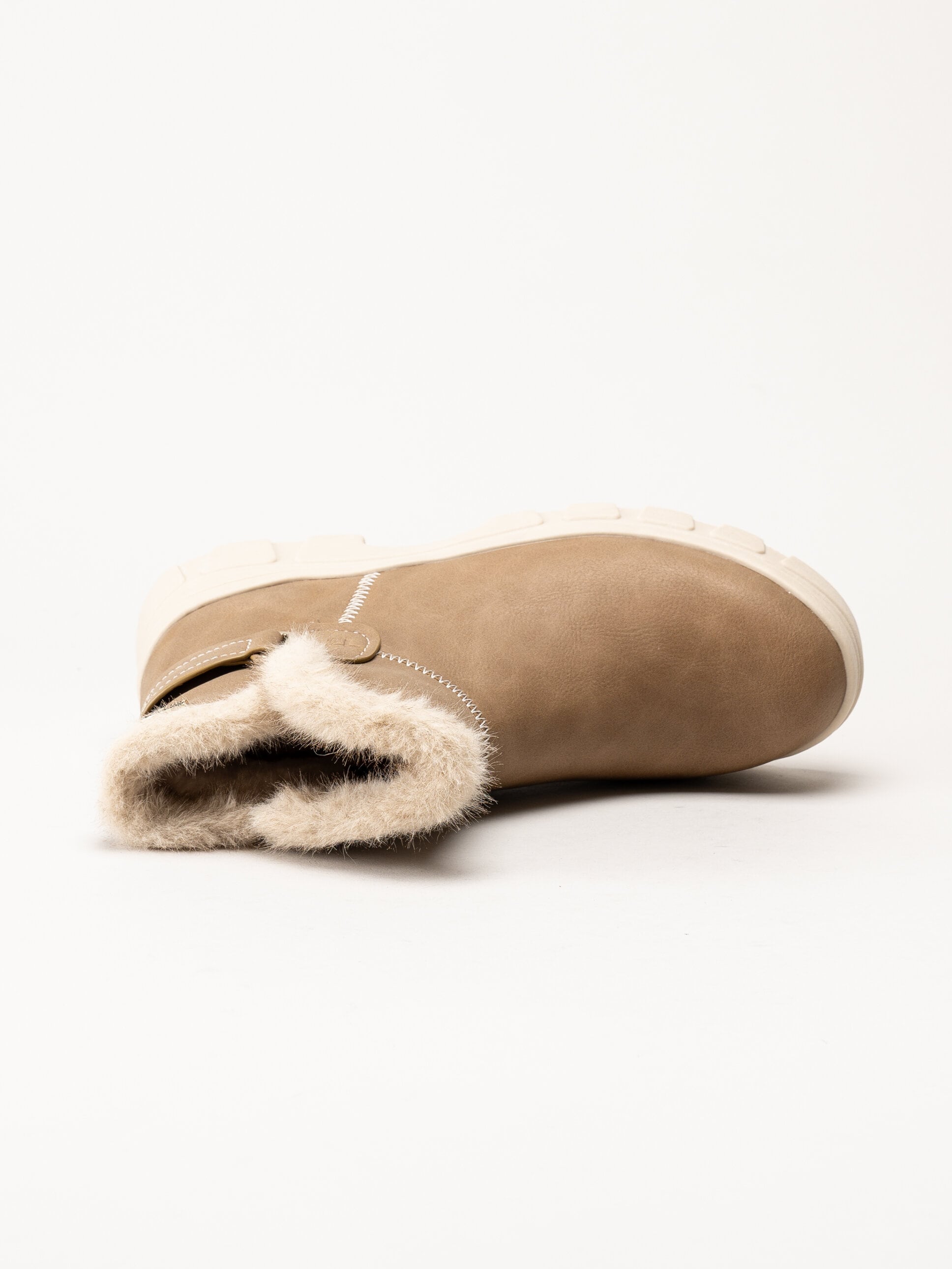 Tamaris - Ljusbruna fodrade boots