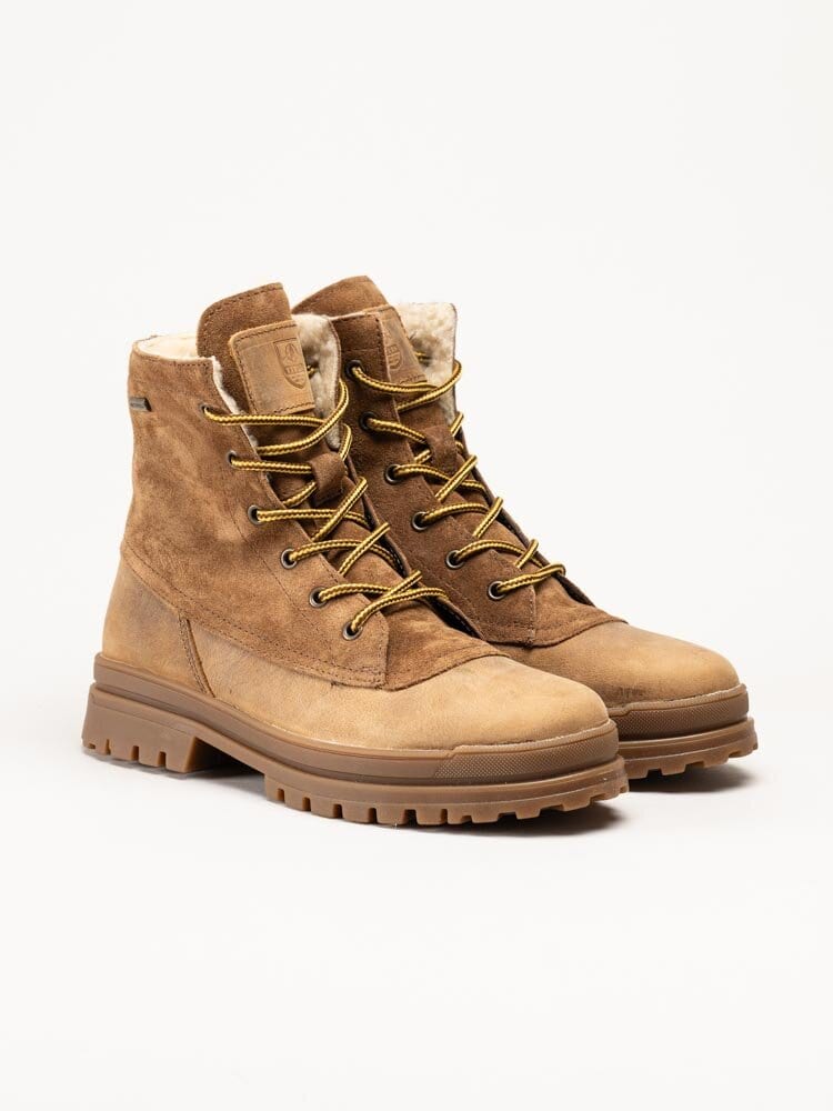 Axelda - Aosta WP - Ljusbruna broddkängor i mocka