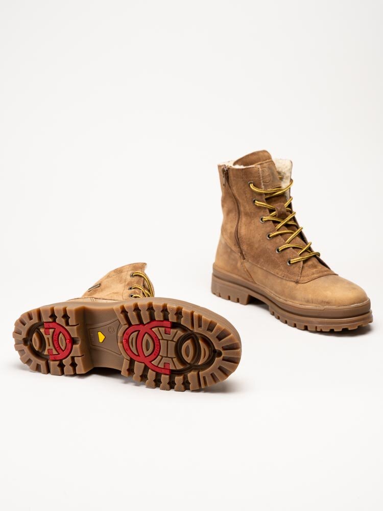 Axelda - Aosta WP - Ljusbruna broddkängor i mocka