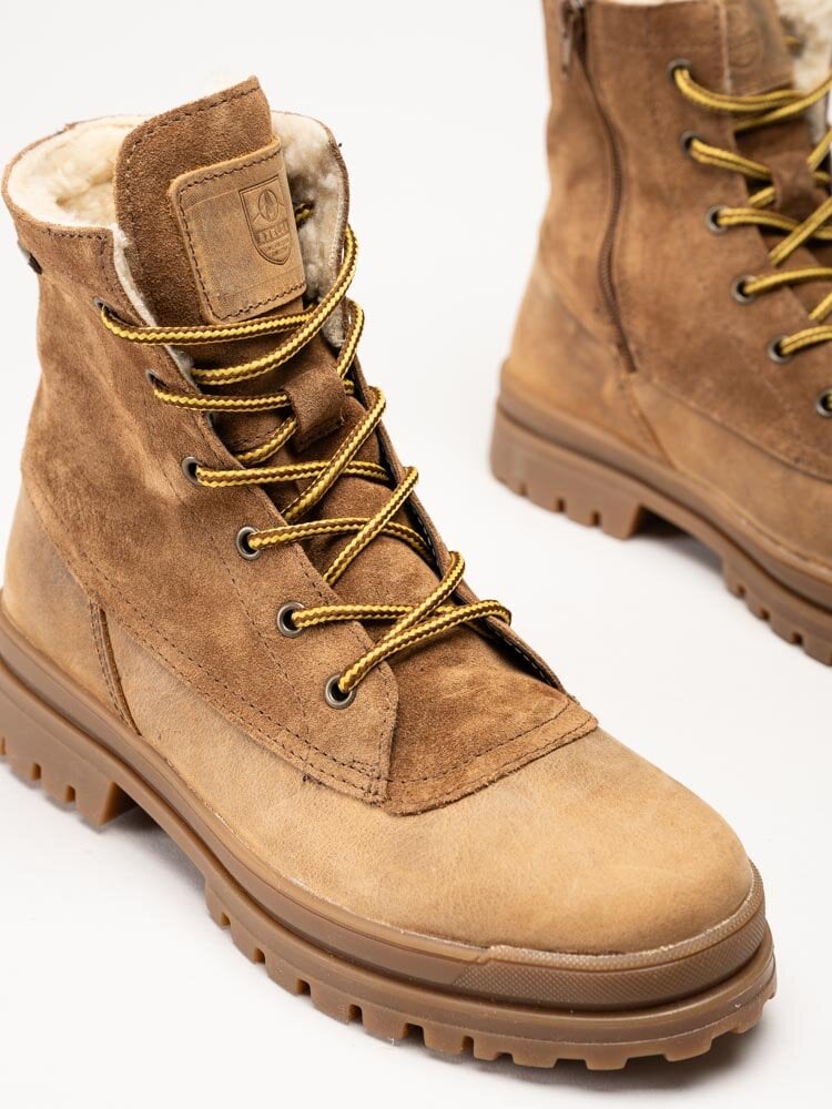 Axelda - Aosta WP - Ljusbruna broddkängor i mocka