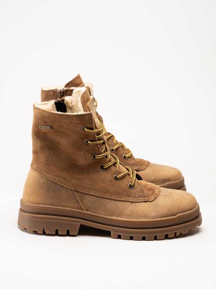 Axelda - Aosta WP - Ljusbruna broddkängor i mocka