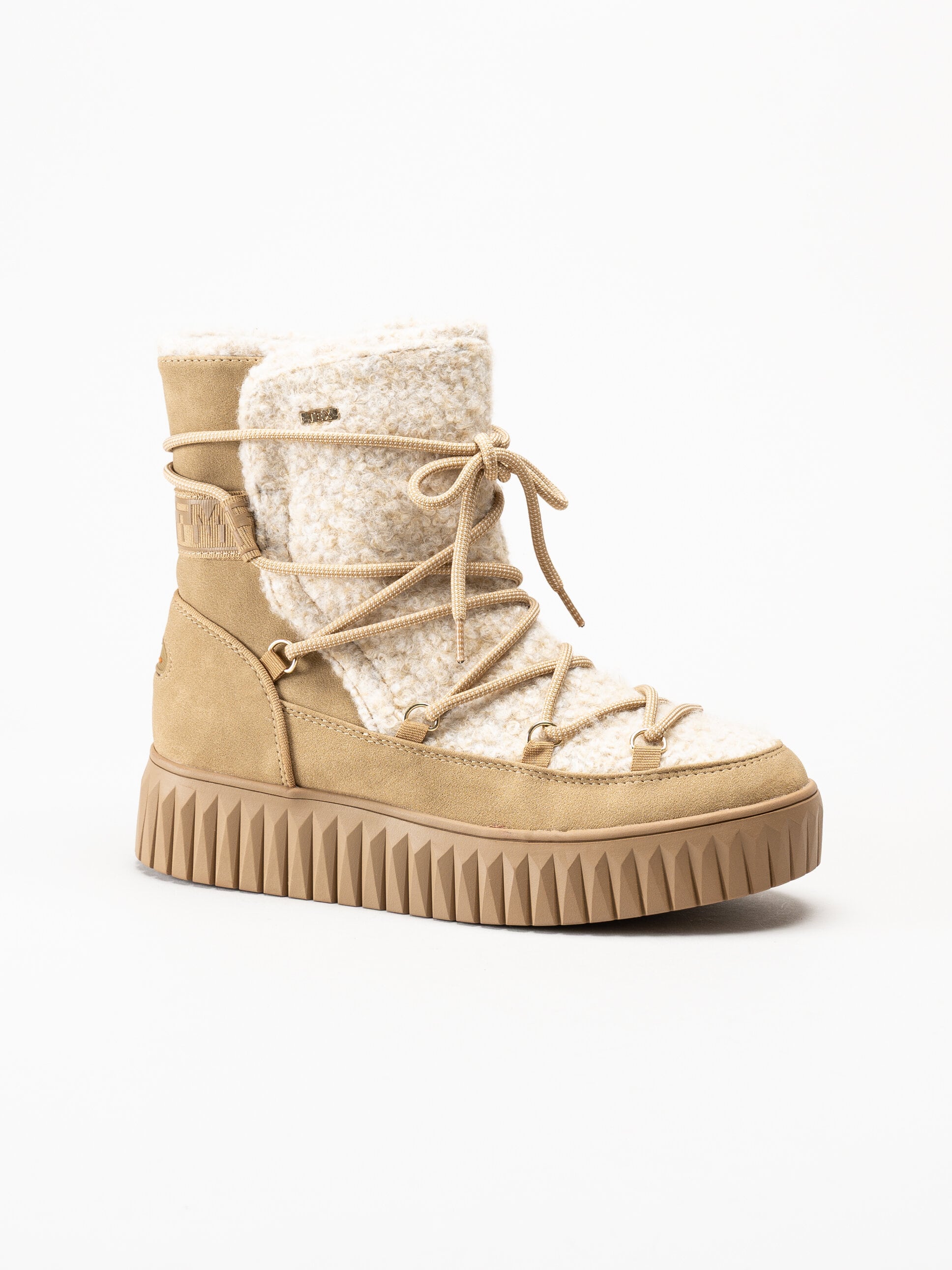 Marco Tozzi - Beige fodrade boots