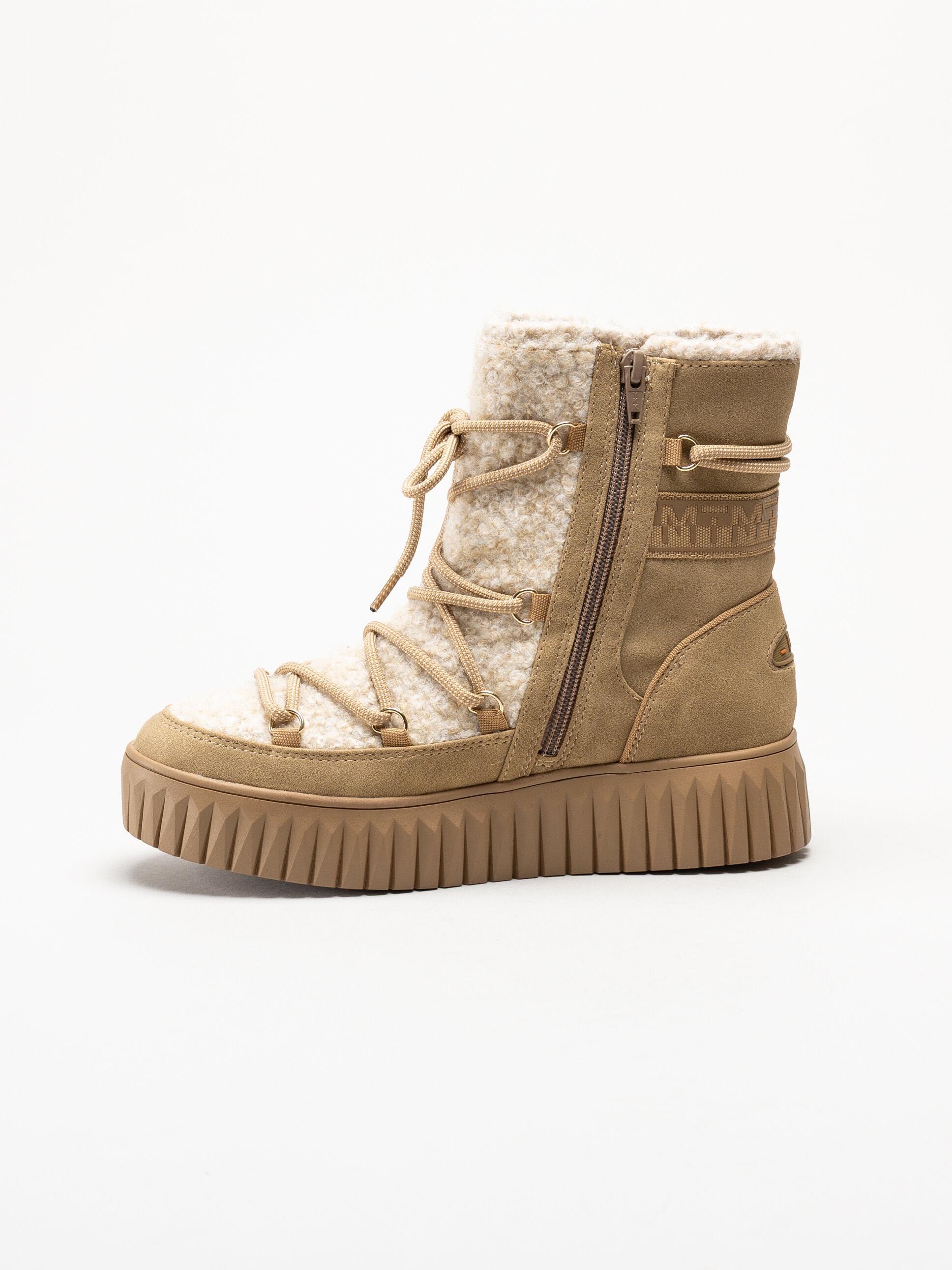 Marco Tozzi - Beige fodrade boots