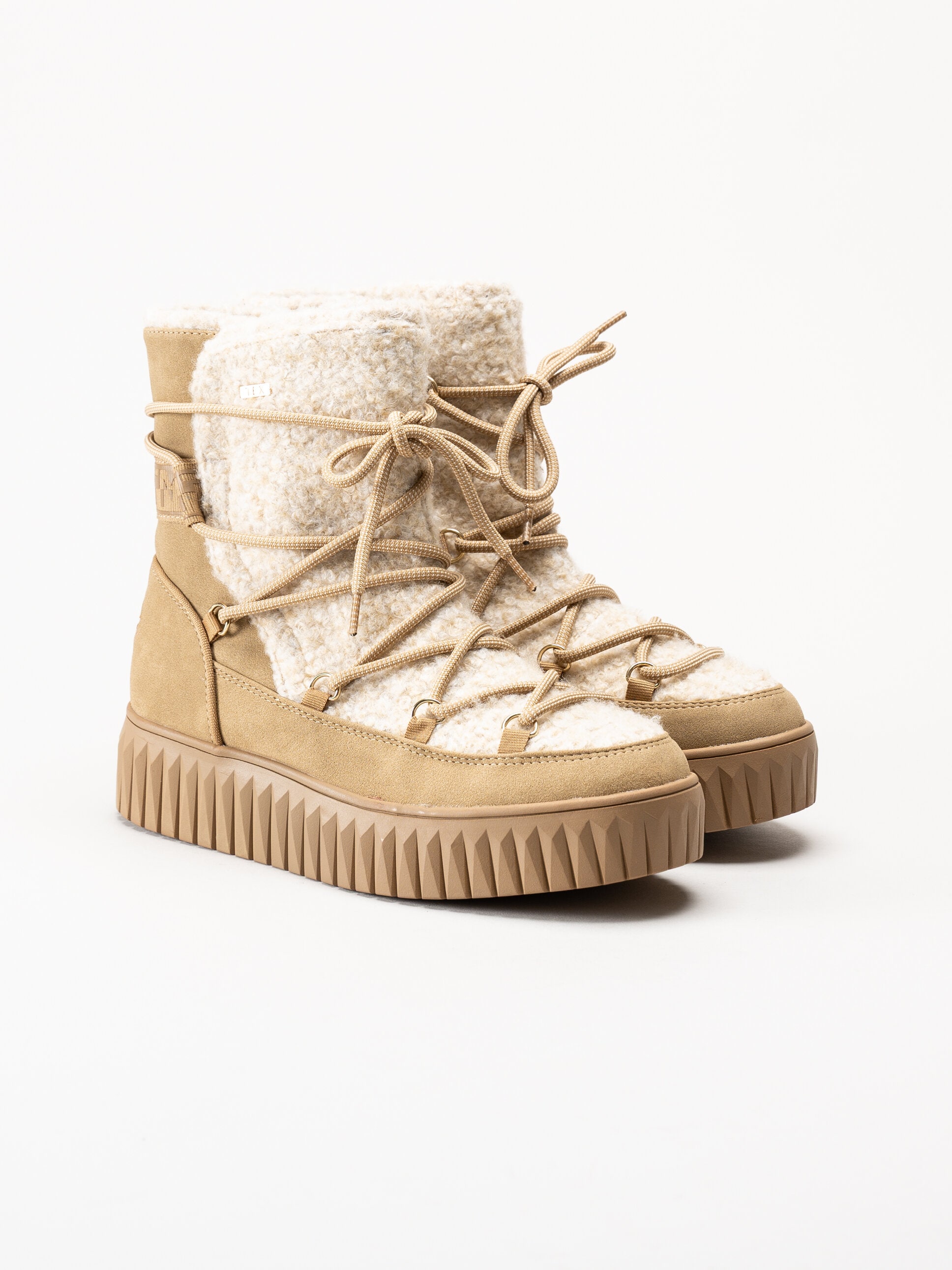Marco Tozzi - Beige fodrade boots