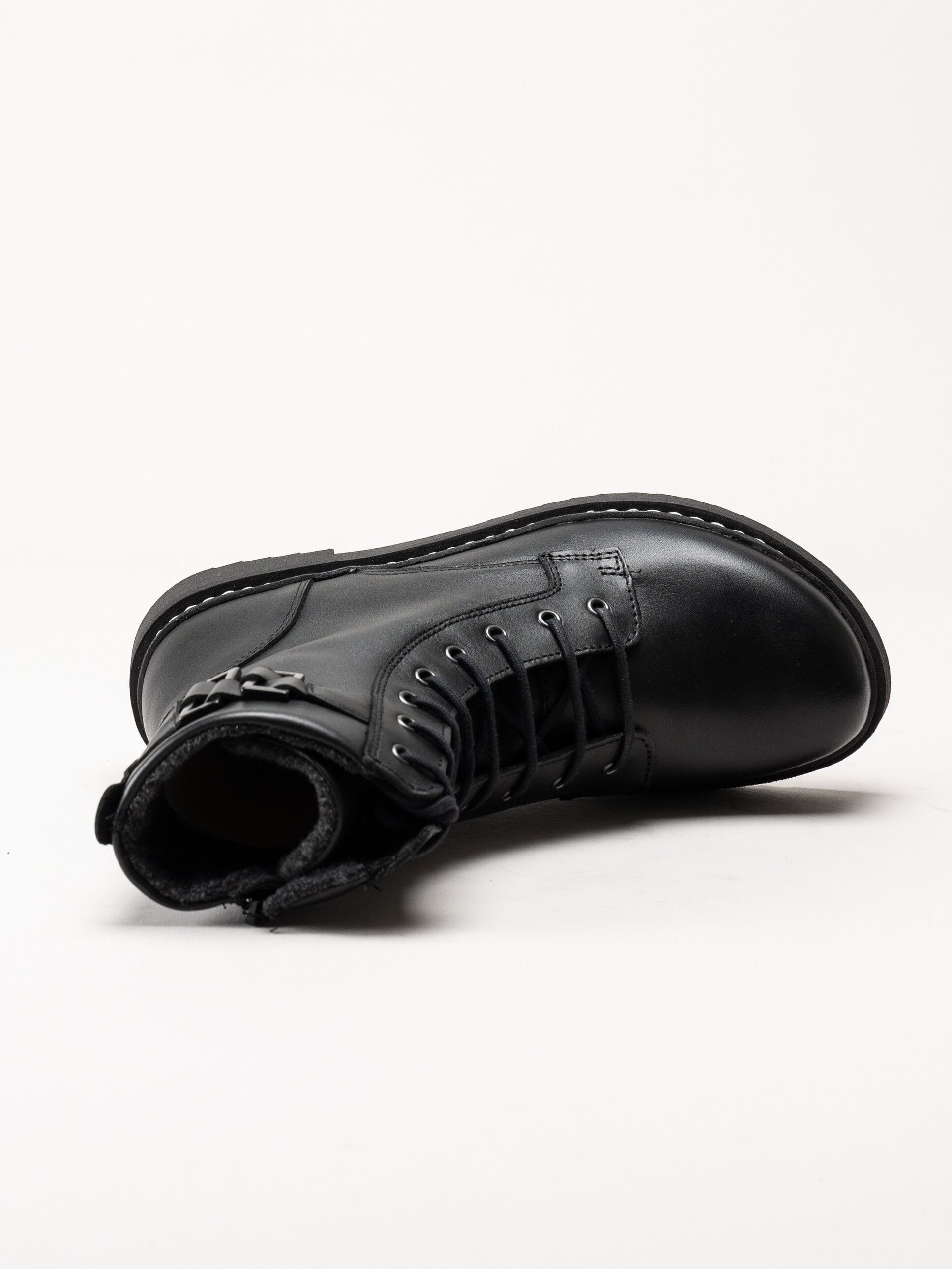 New Feet - Svarta kängor i skinn med Tex-membran
