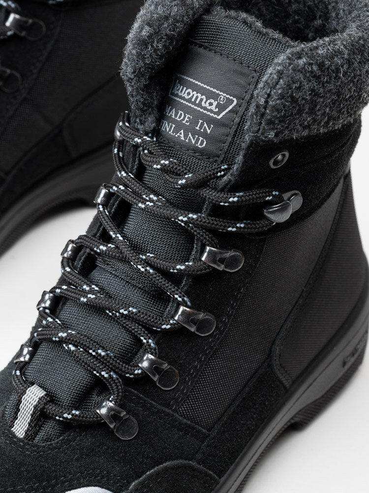Kuoma - Tuisku - Svarta fodrade vinterboots