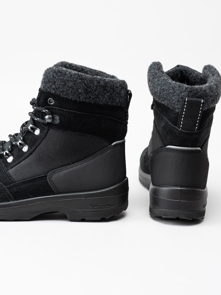 Kuoma - Tuisku - Svarta fodrade vinterboots