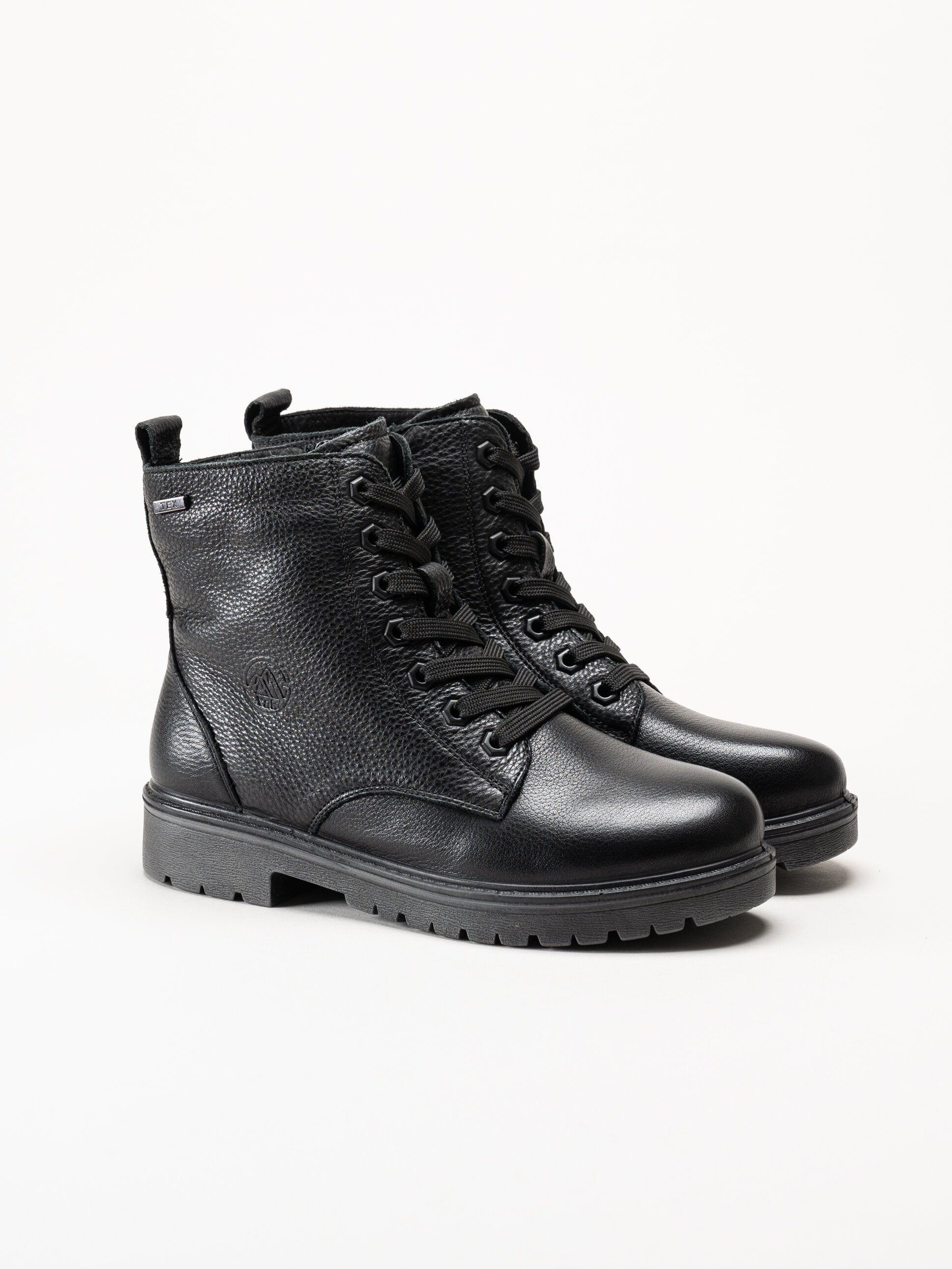 G Comfort - Svarta skinnkängor med fårskinnsfoder