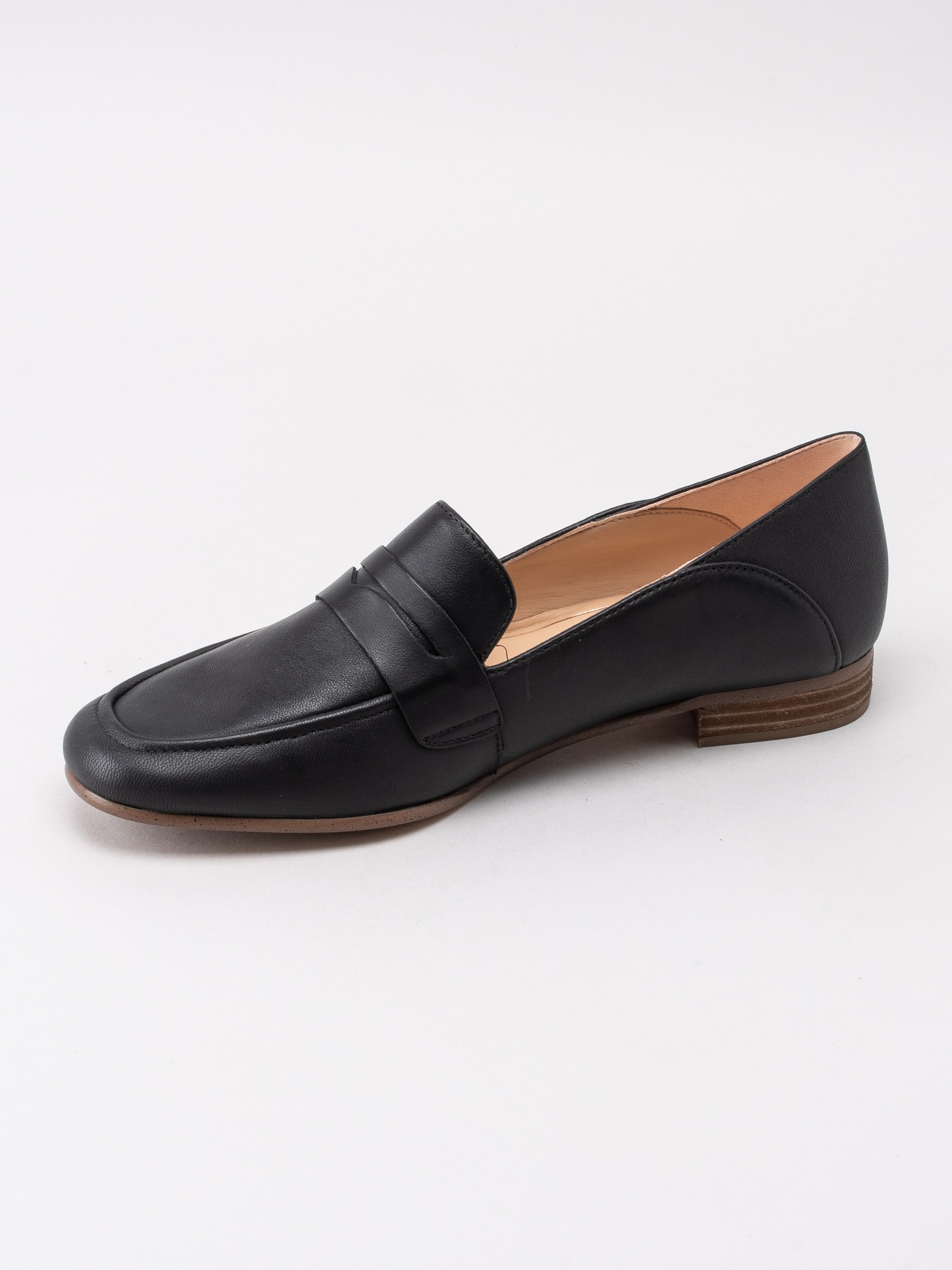 08191004 Clarks Pure Iris 26137950 svarta dressade pennyloafers-2