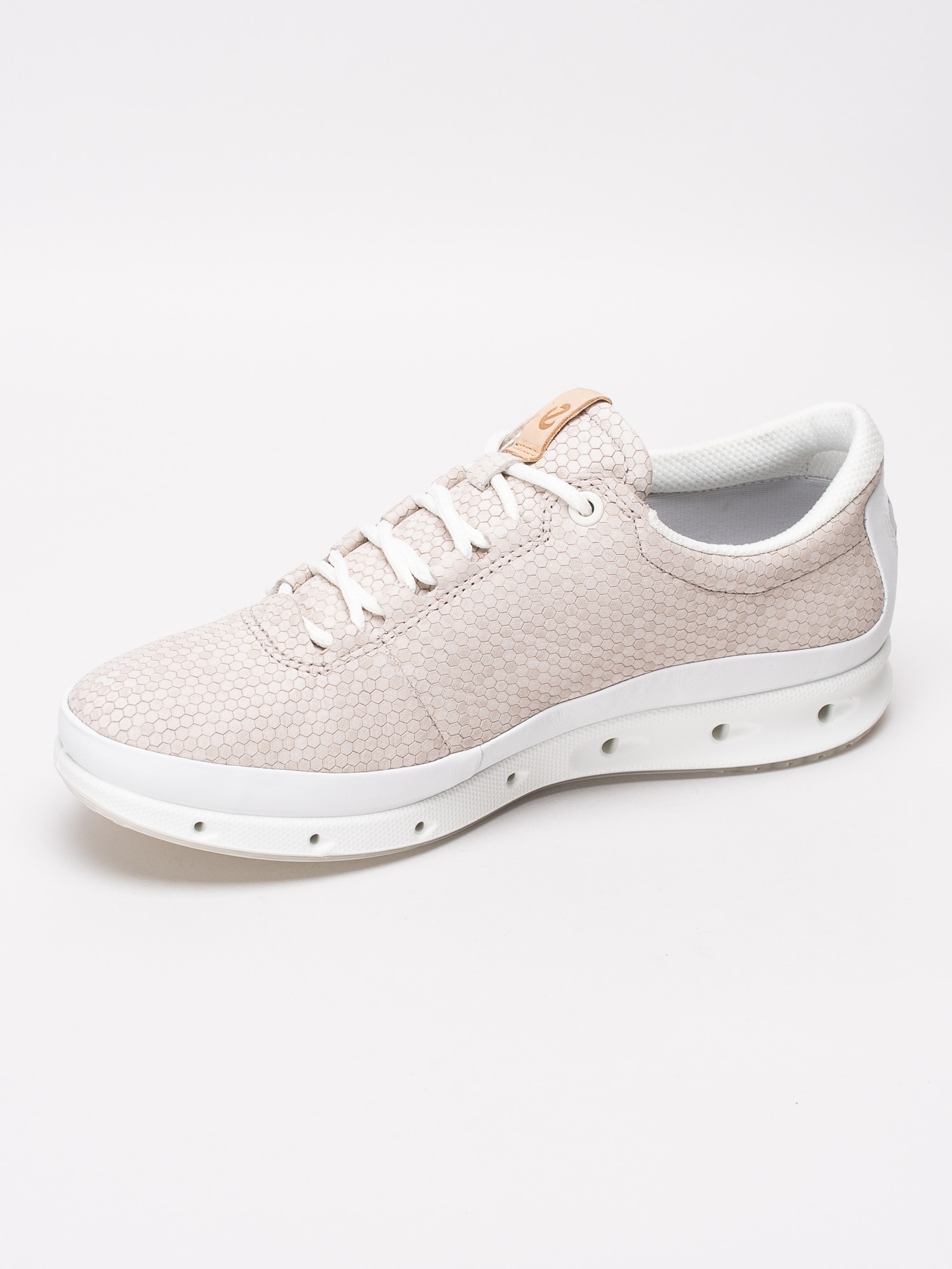 08191029 Ecco Cool Gore-Tex 831373-51418 beige vattentäta sneakers med hexagonmönster-2