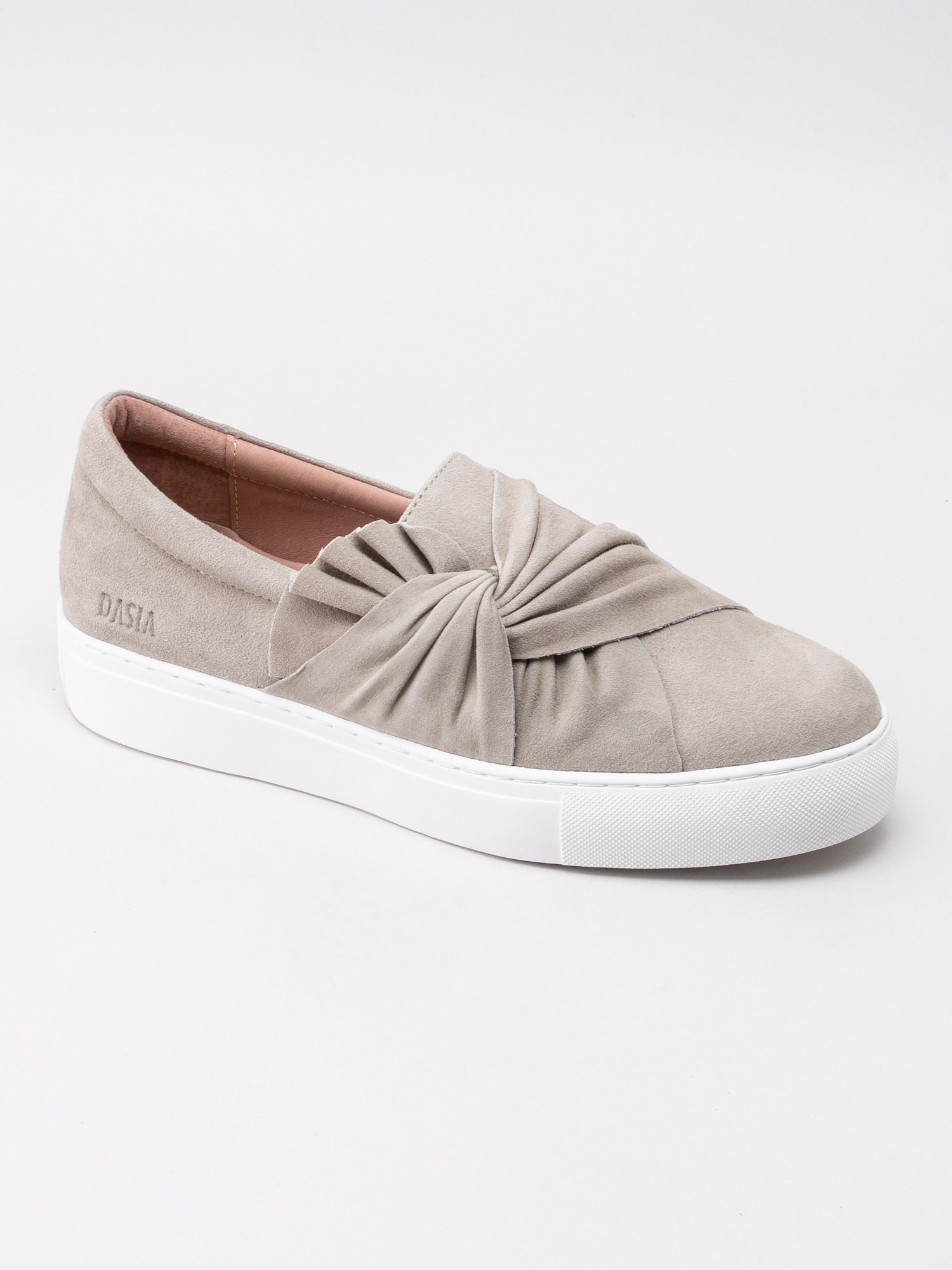 08191070 Dasia Starlily Bow 1085143 beige slip on sneakers med knut-1