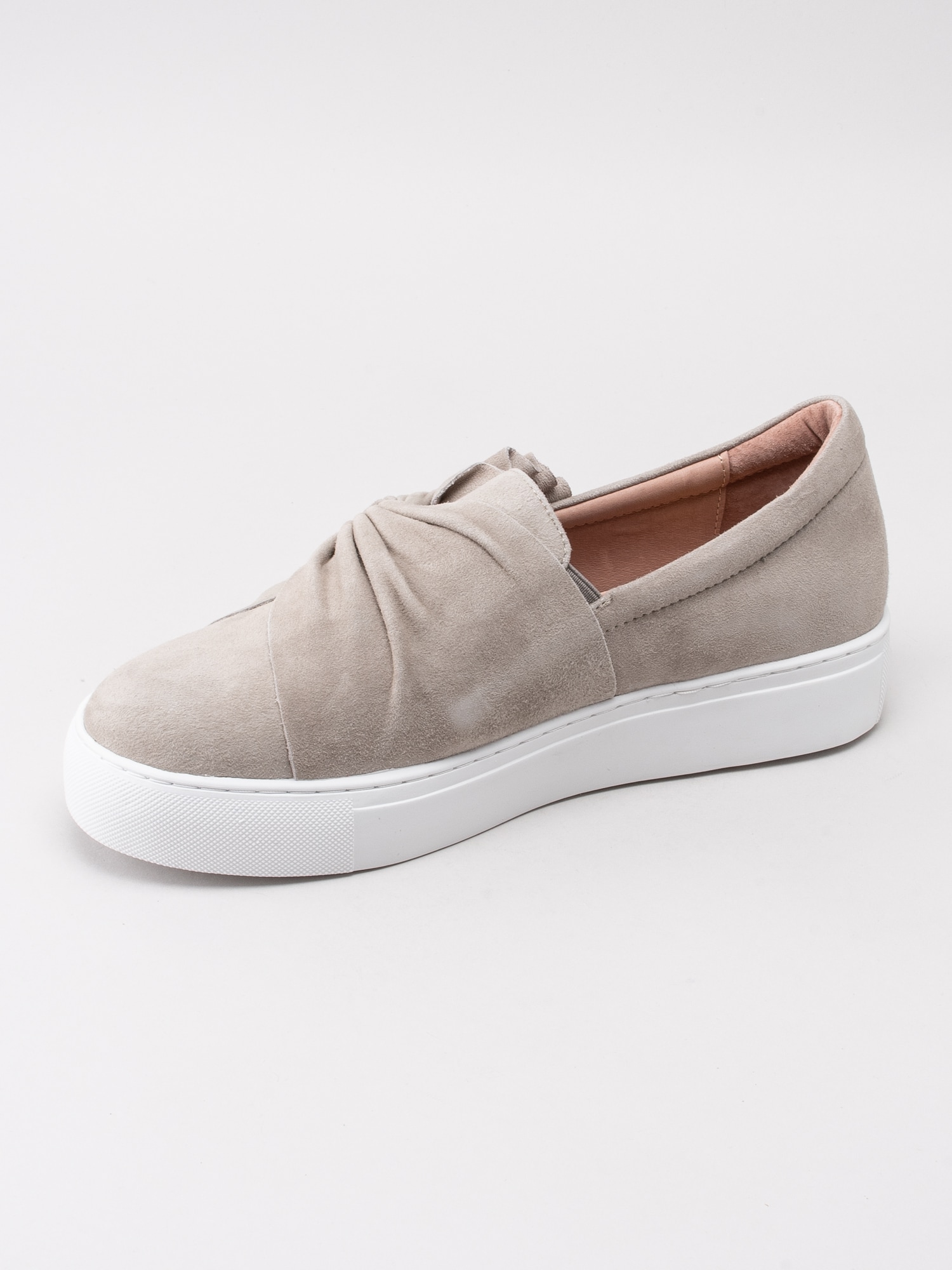 08191070 Dasia Starlily Bow 1085143 beige slip on sneakers med knut-2