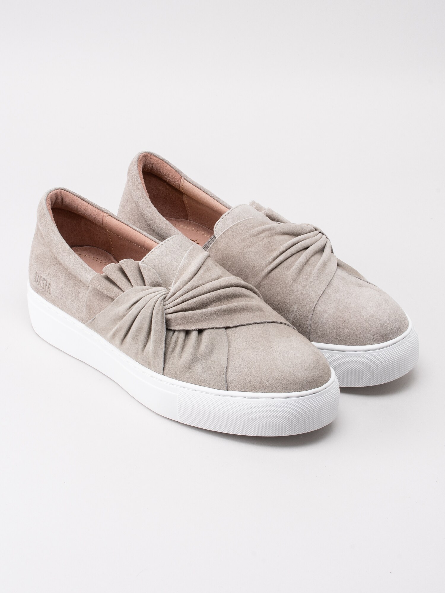08191070 Dasia Starlily Bow 1085143 beige slip on sneakers med knut-3