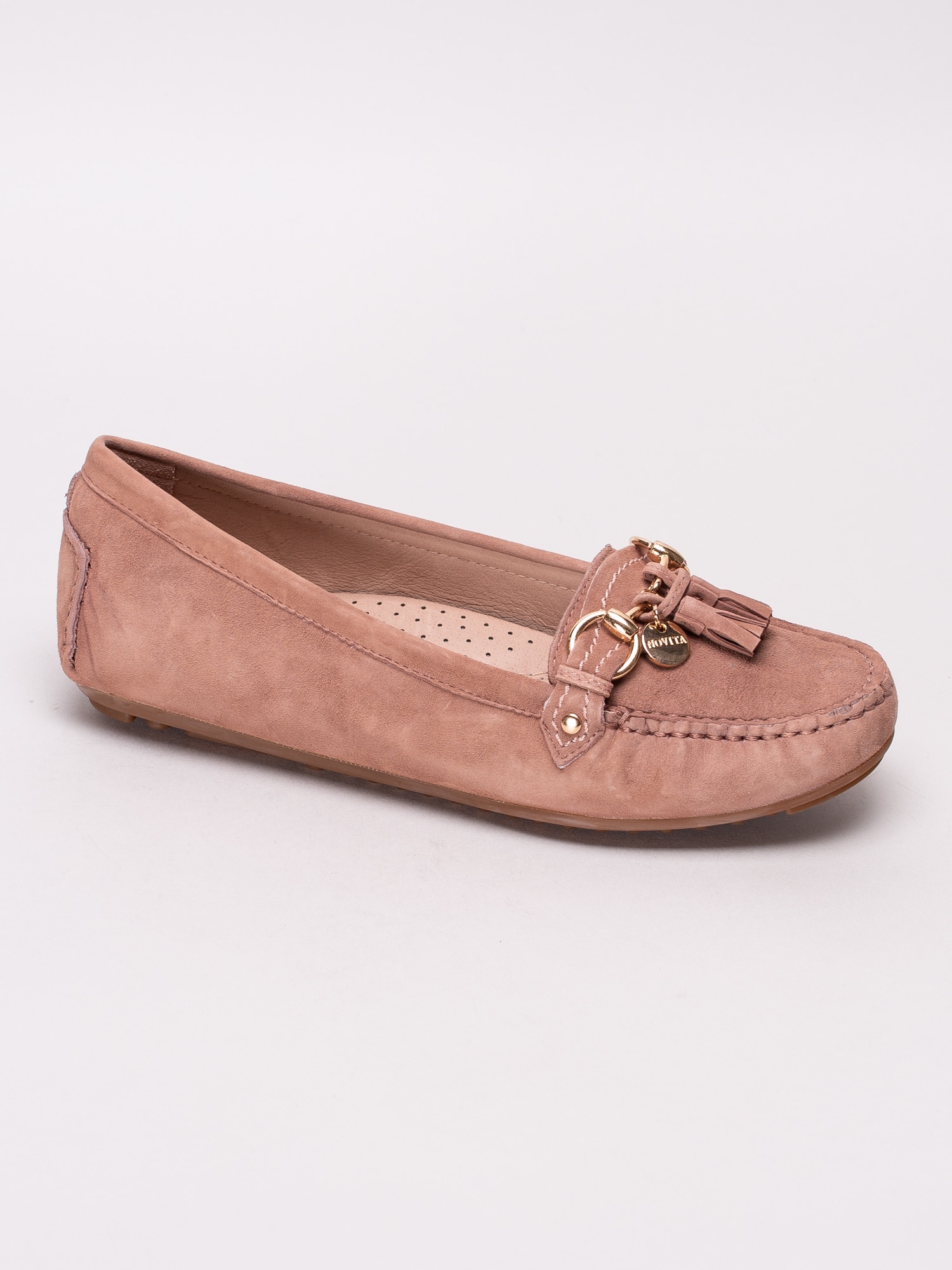 08191075 Novita Parma 1094145 rosa loafers med tofsar-1