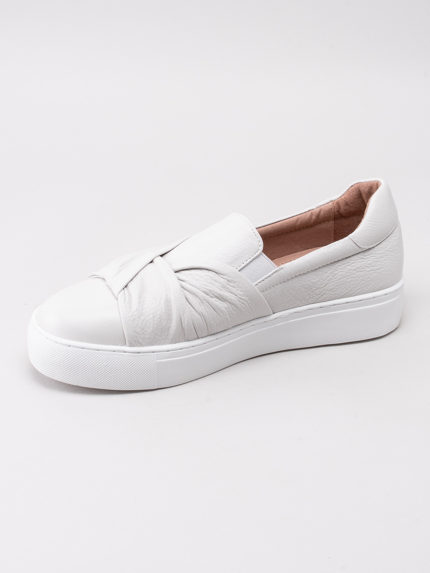 08191078 Dasia Starlily Strap 1085166-WHITE vita slip on sneakers med knut-2
