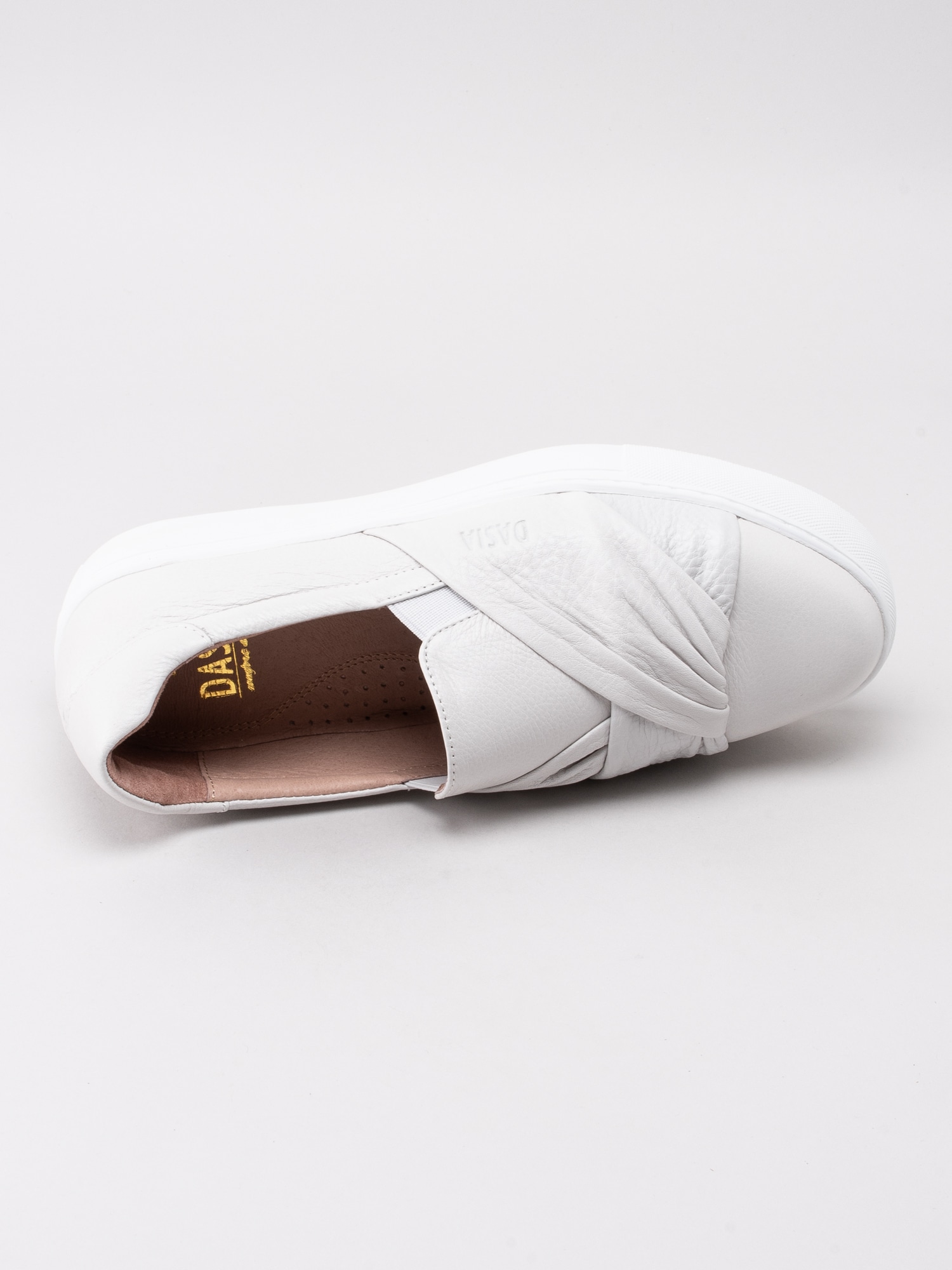08191078 Dasia Starlily Strap 1085166-WHITE vita slip on sneakers med knut-5