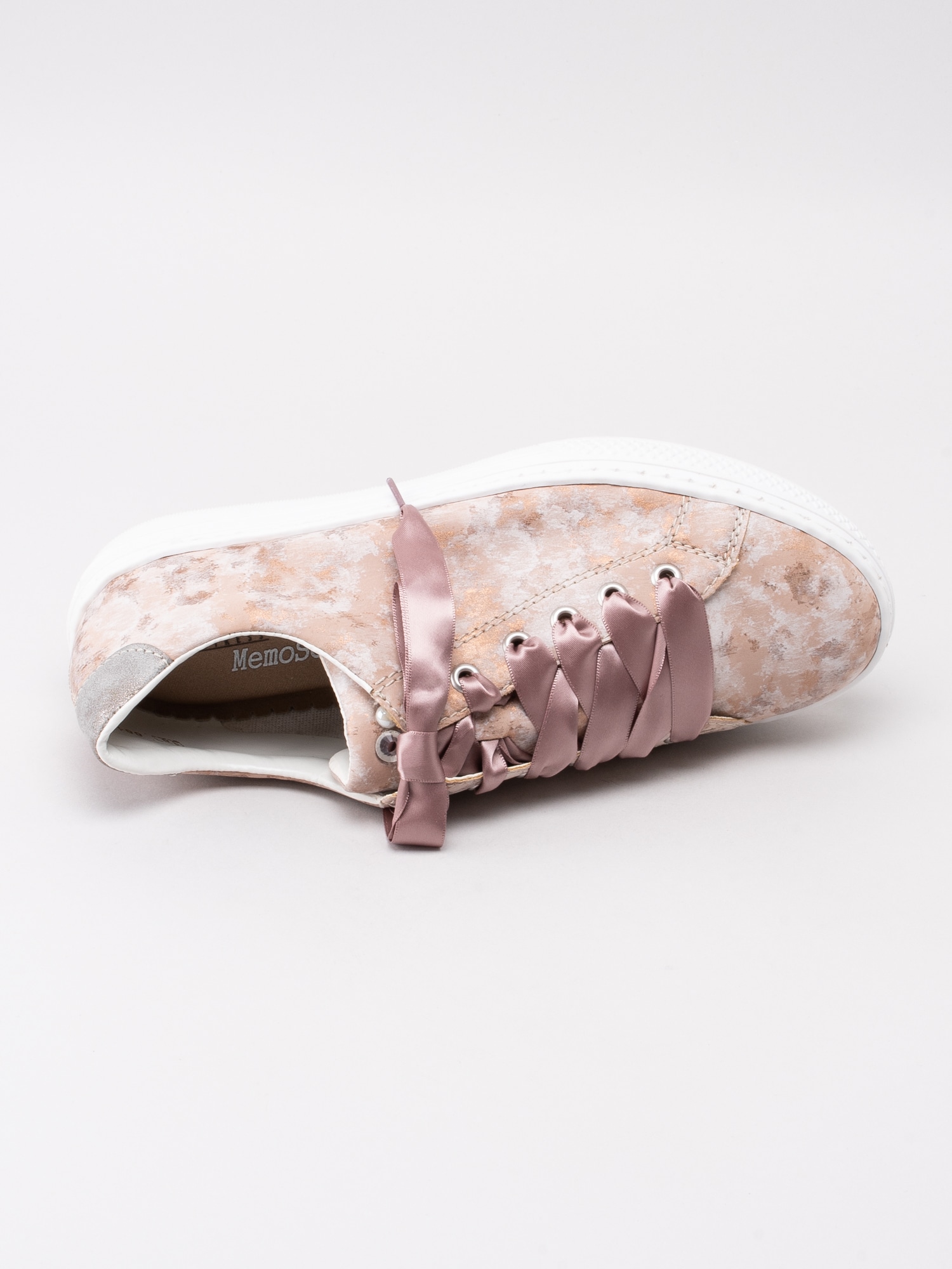 08191097 Rieker L5923-32 rosaskiftande sneakers med pärlor på plös-4