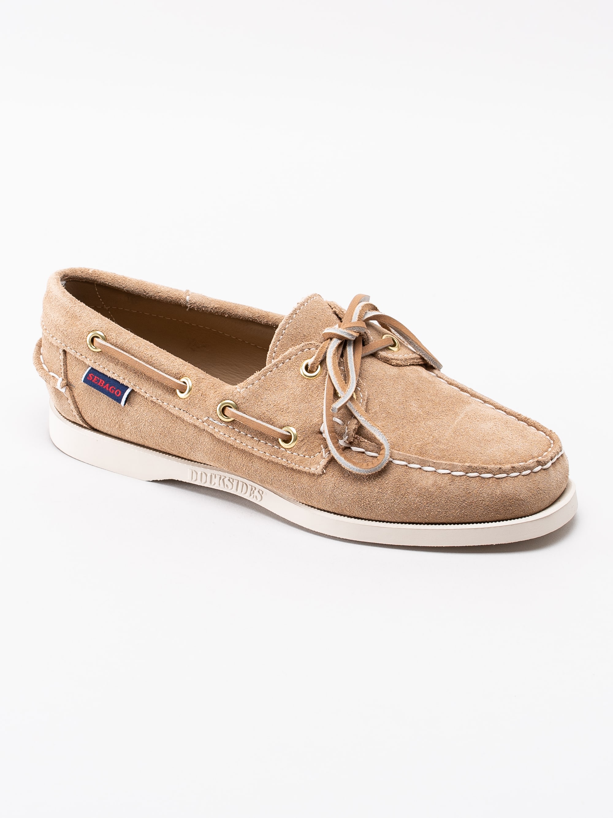 08191167 Sebago Docksides Portland 7000510906-B16 beige seglarskor för dam-1