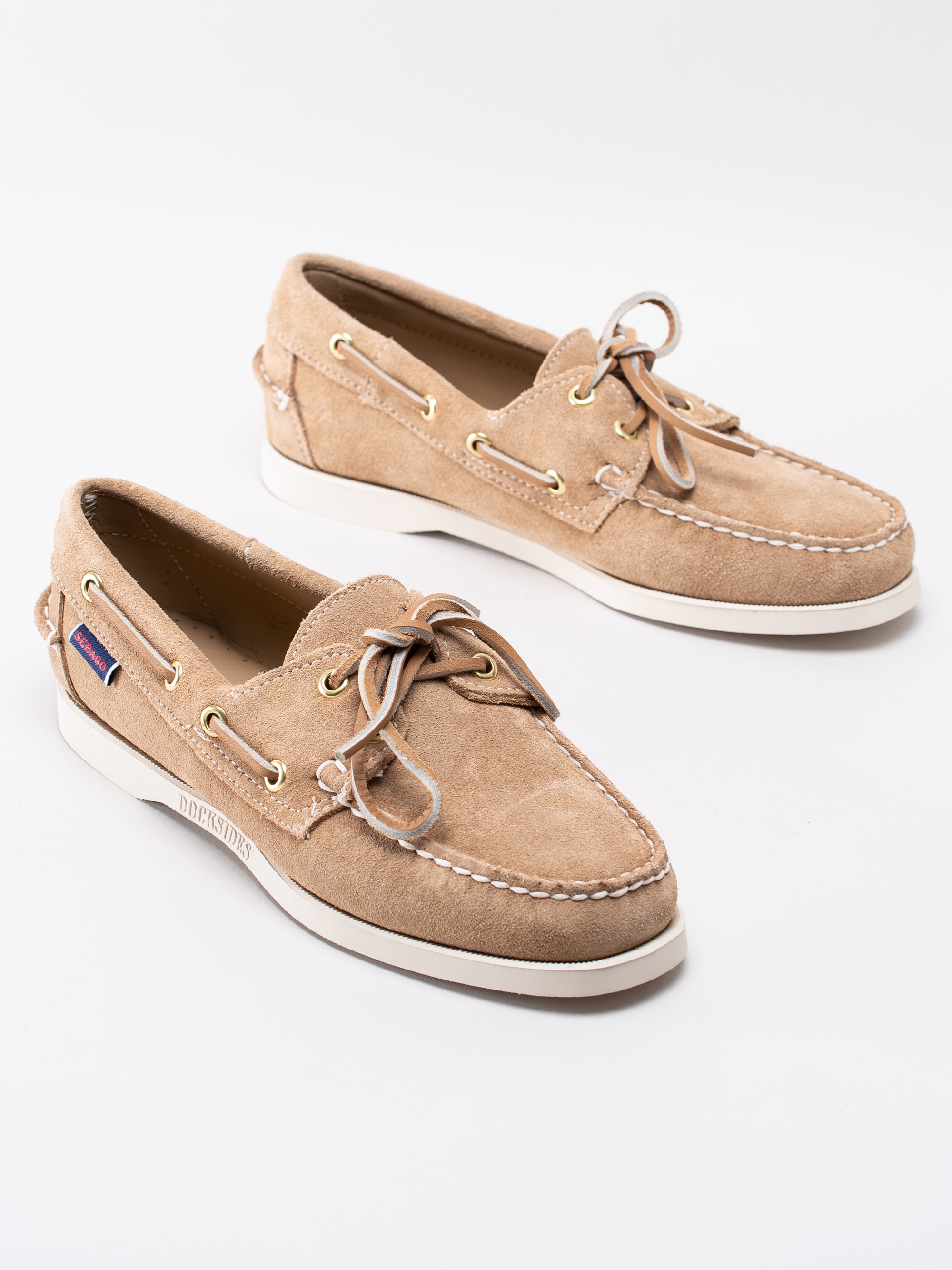 08191167 Sebago Docksides Portland 7000510906-B16 beige seglarskor för dam-6