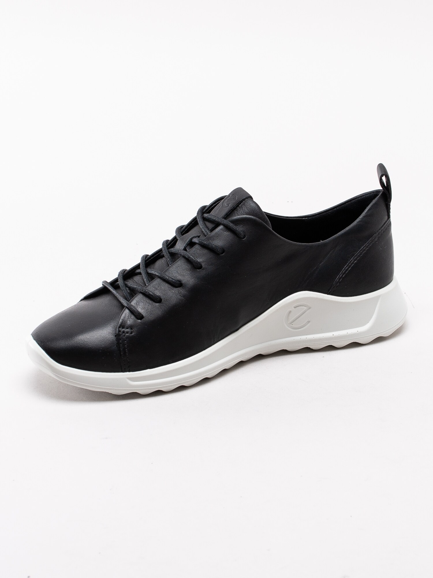 08193013 Ecco Flexure Runner W 292303-01001 svarta snörskor i skinn-2