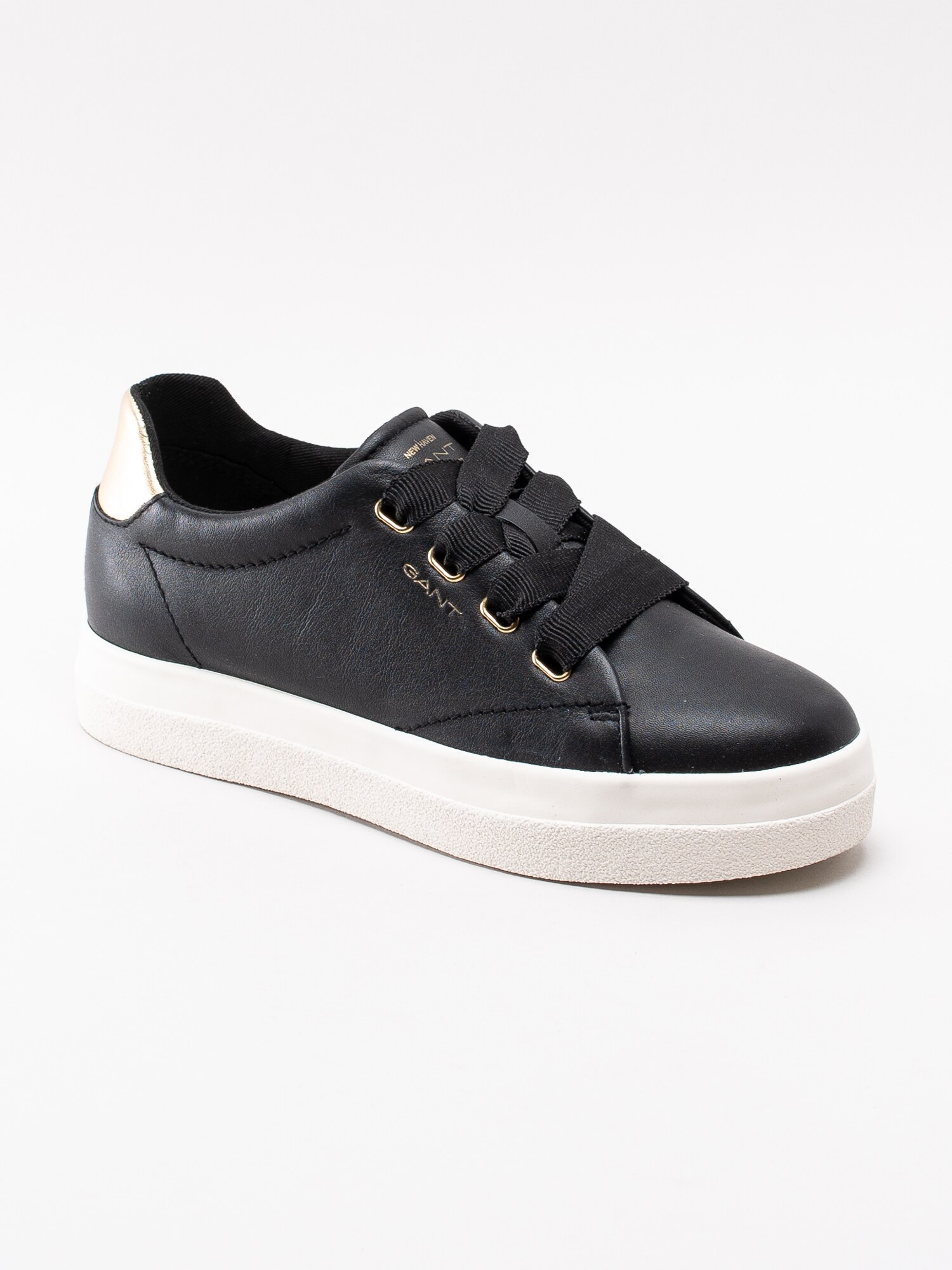 08193016 Gant Aurora 19531861G10-G00 svarta sneakers med gulddetaljer-1