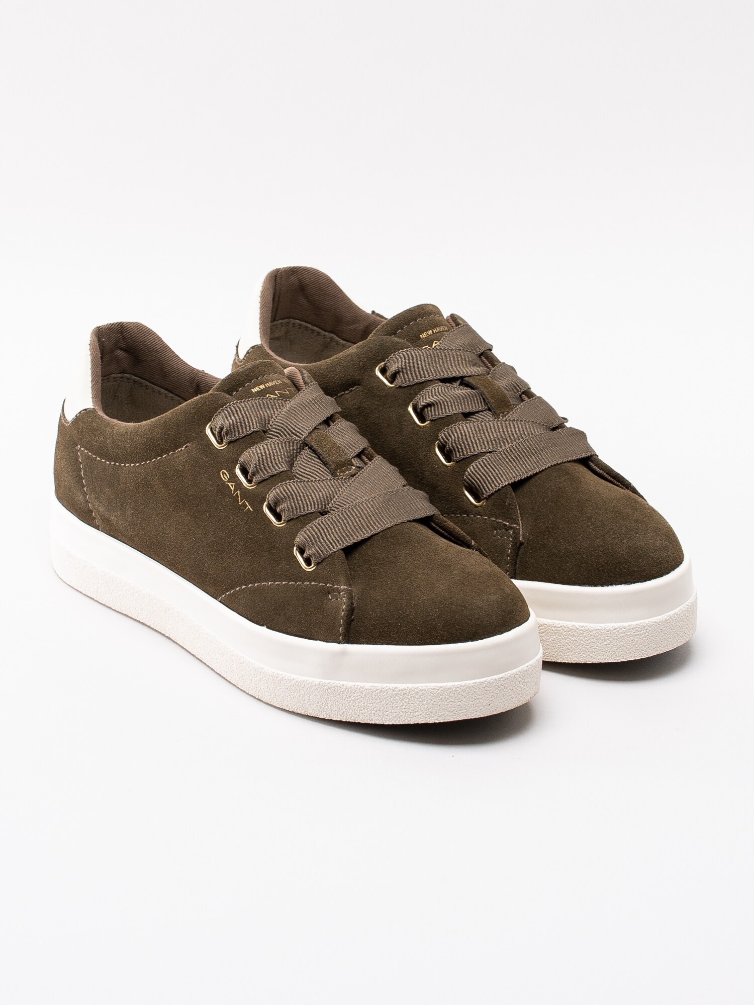 08193017 Gant Aurora 19533862G305-G71 mossgröna sneakers med platå-3