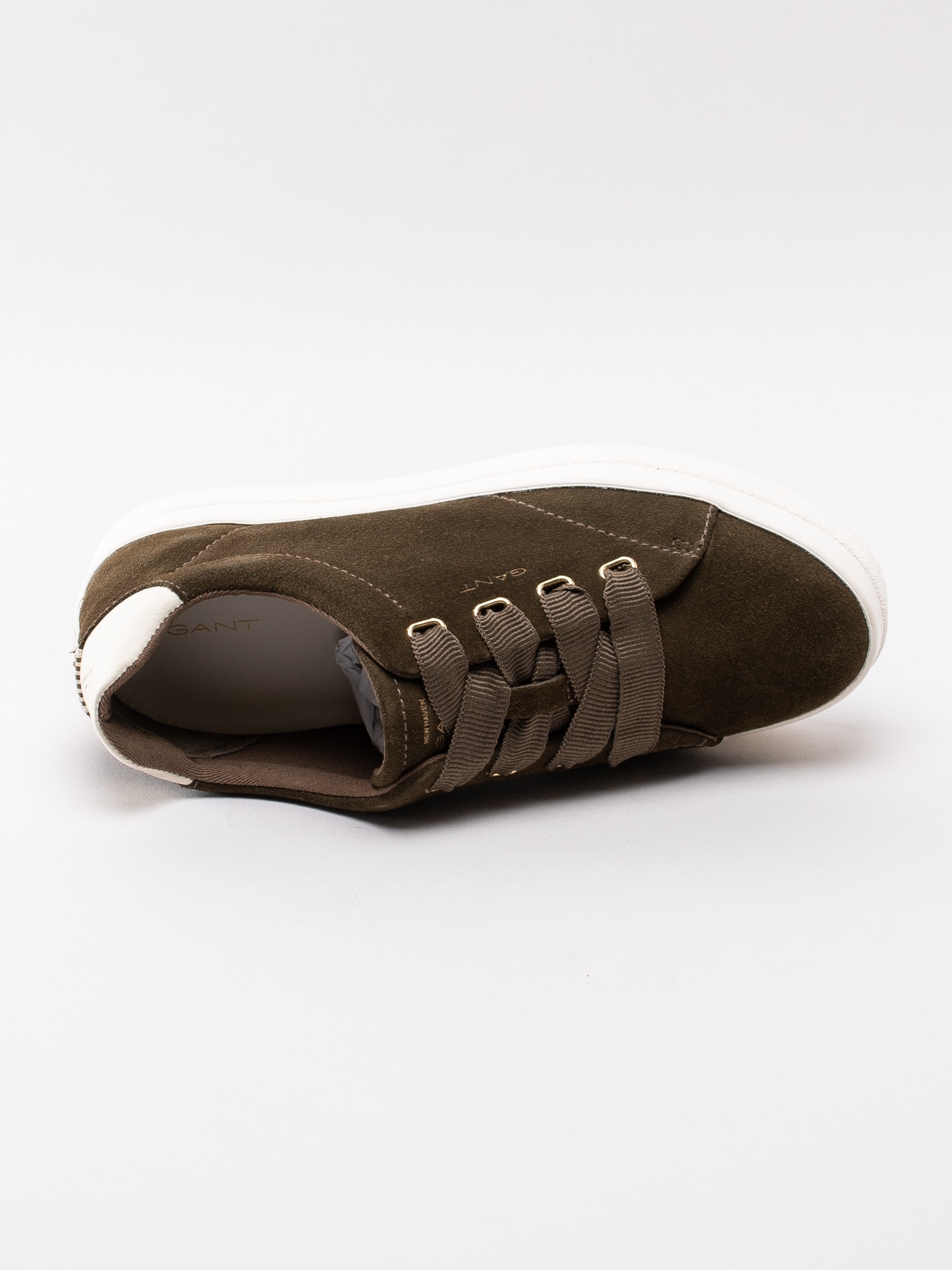 08193017 Gant Aurora 19533862G305-G71 mossgröna sneakers med platå-4
